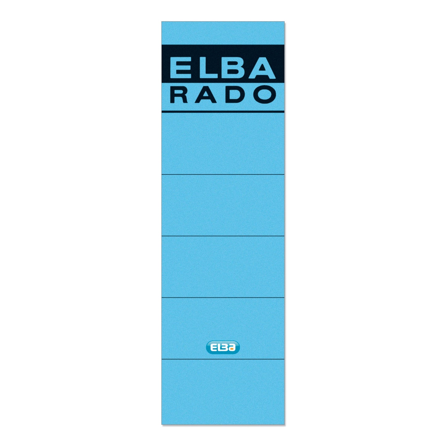 ELBA Ordnerrückenetikett breit/kurz 59 x 190 mm (B x H) selbstklebend ohne Griffloch blau 10 Etik./Pack.
