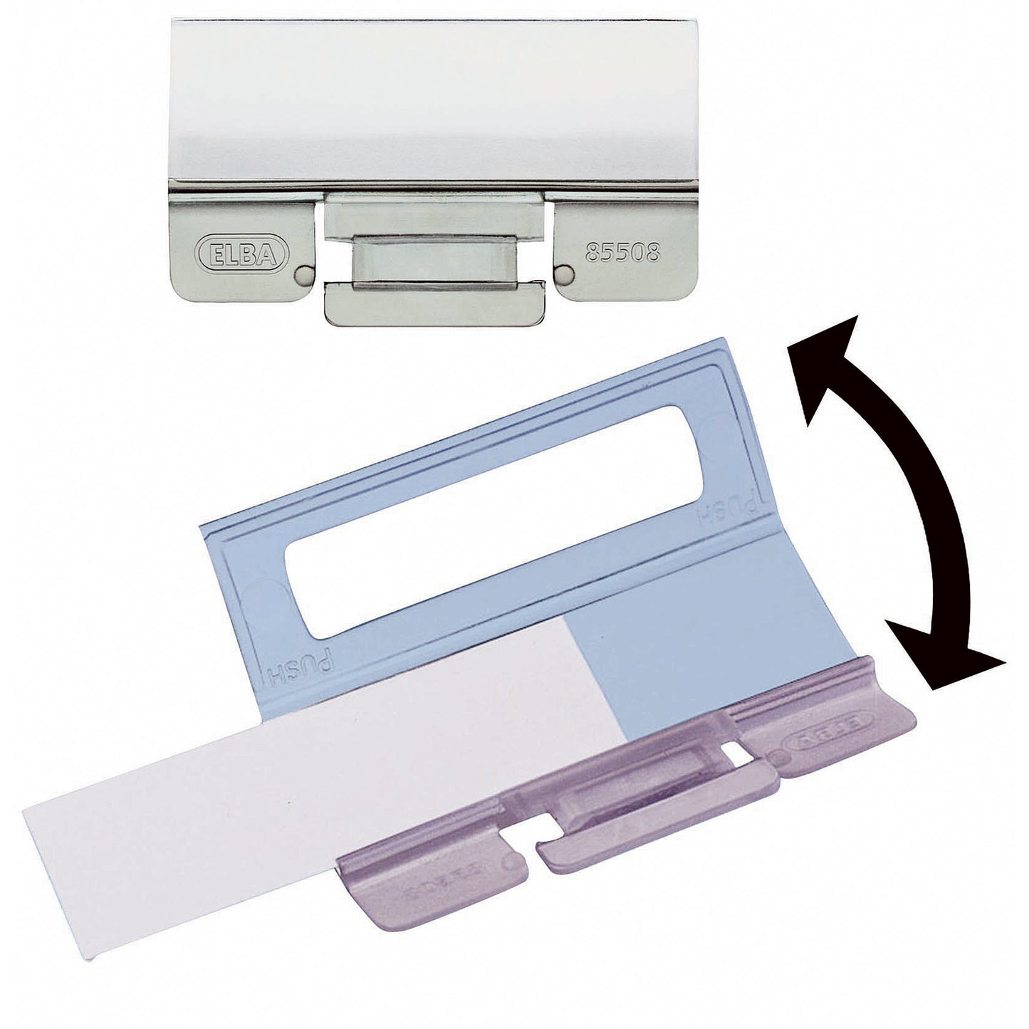 ELBA Vollsichtreiter vertic® 58 x 20 mm (B x H) Polypropylen transparent 25 St./Pack.