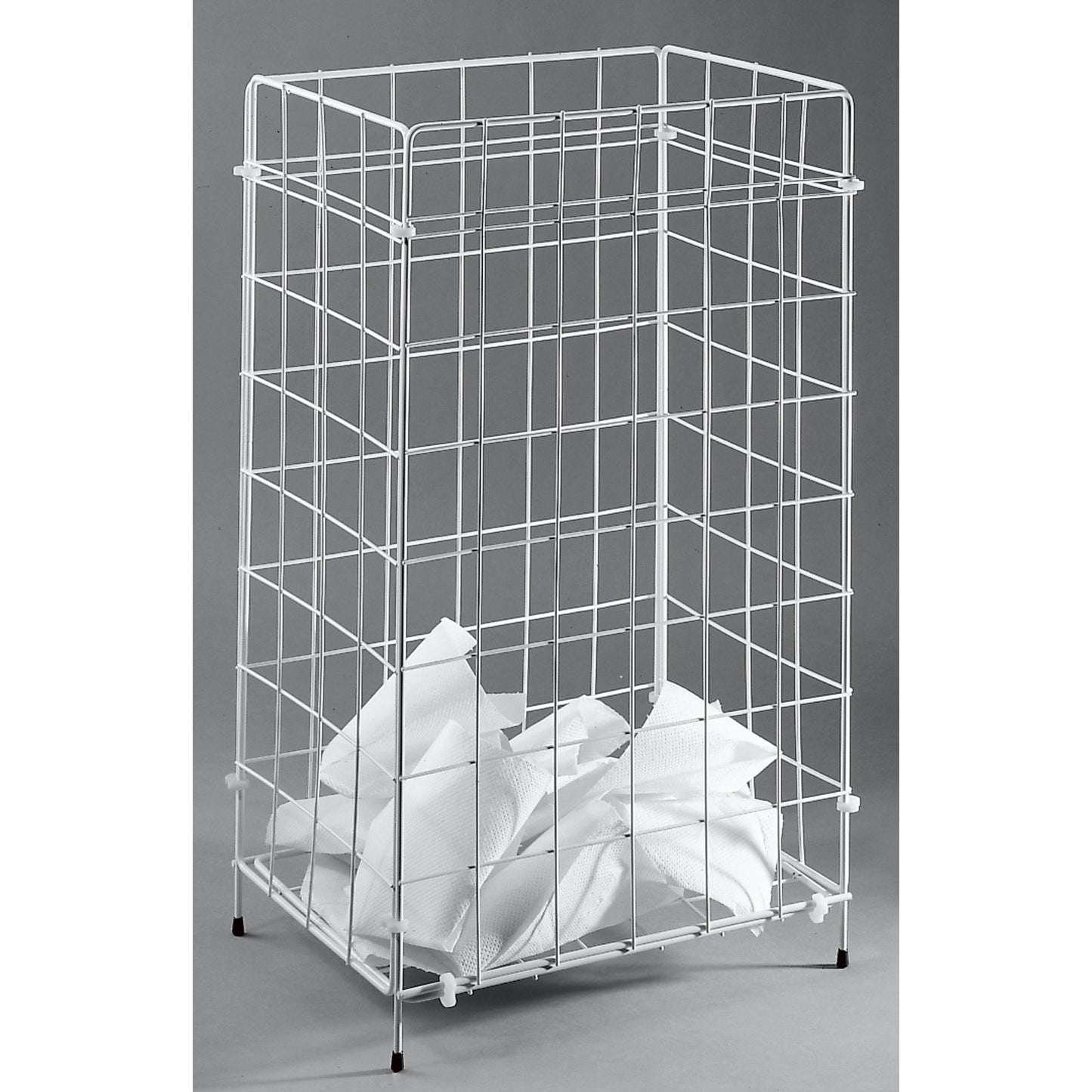 Fripa Papierkorb 41 x 63 x 25,5 cm (B x H x T) Draht Farbe: weiß 1 Sortierfach