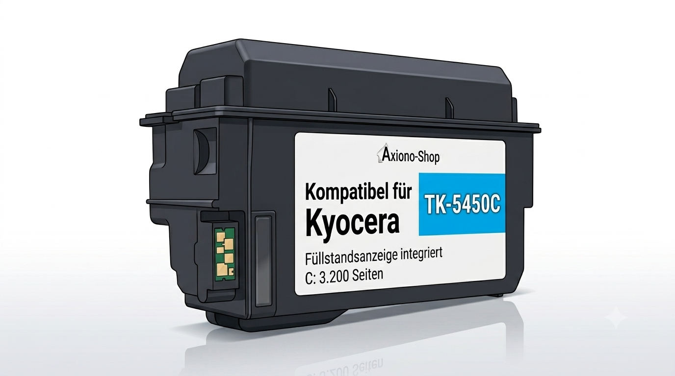 Kompatibel mit Kyocera TK-5450C (1T0C0DCNL0) mit Füllstandsanzeige cyan 3.200 Seiten