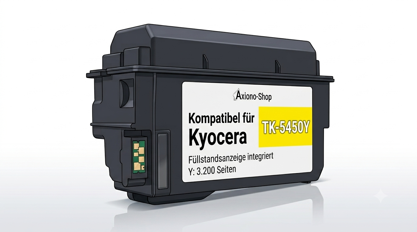 Kompatibel mit Kyocera TK-5450Y (1T0C0DANL0) mit Füllstandsanzeige yellow 3.200 Seiten