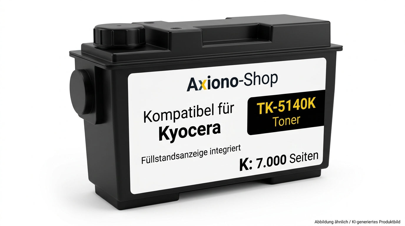 Kompatibel mit Kyocera TK-5140K (PRTKYTK5140K) mit Füllstandsanzeige schwarz 7.000 Seiten