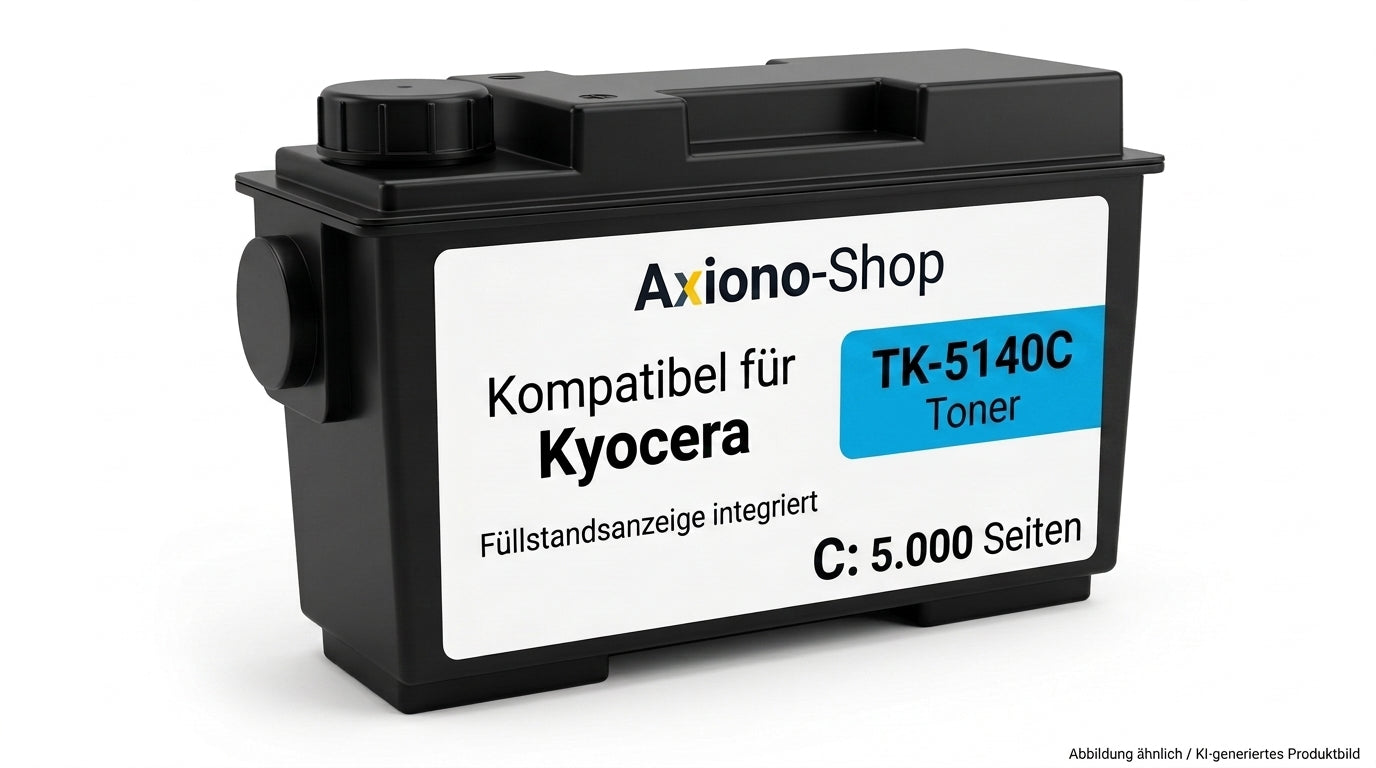 Kompatibel mit Kyocera TK-5140C (PRTKYTK5140C) mit Füllstandsanzeige cyan 5.000 Seiten