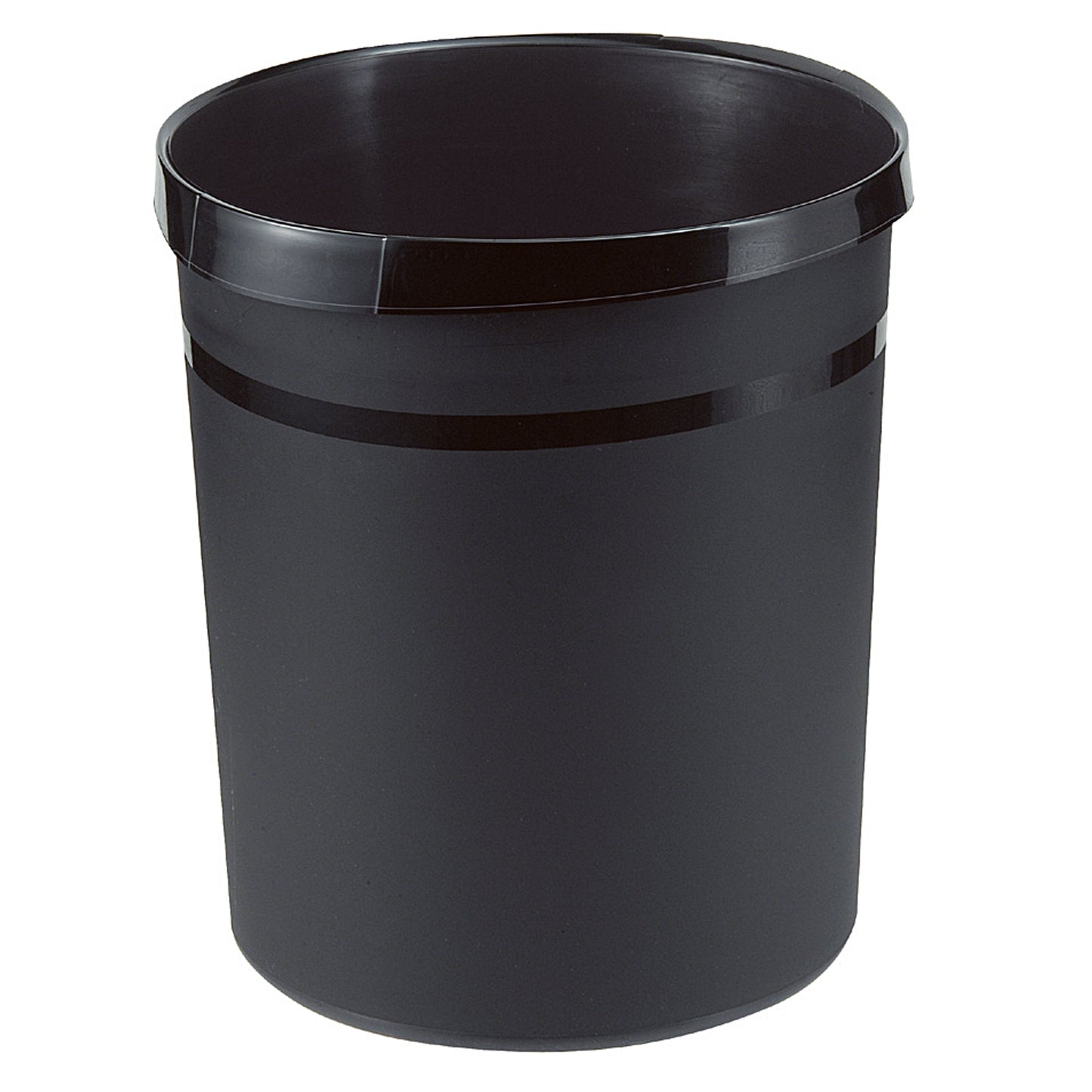 HAN Papierkorb GRIP 31,2 x 35 cm (Ø x H) Polypropylen Farbe: schwarz 1 Sortierfach