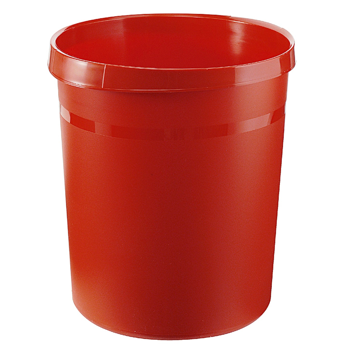 HAN Papierkorb GRIP 31,2 x 35 cm (Ø x H) Polypropylen Farbe: rot 1 Sortierfach
