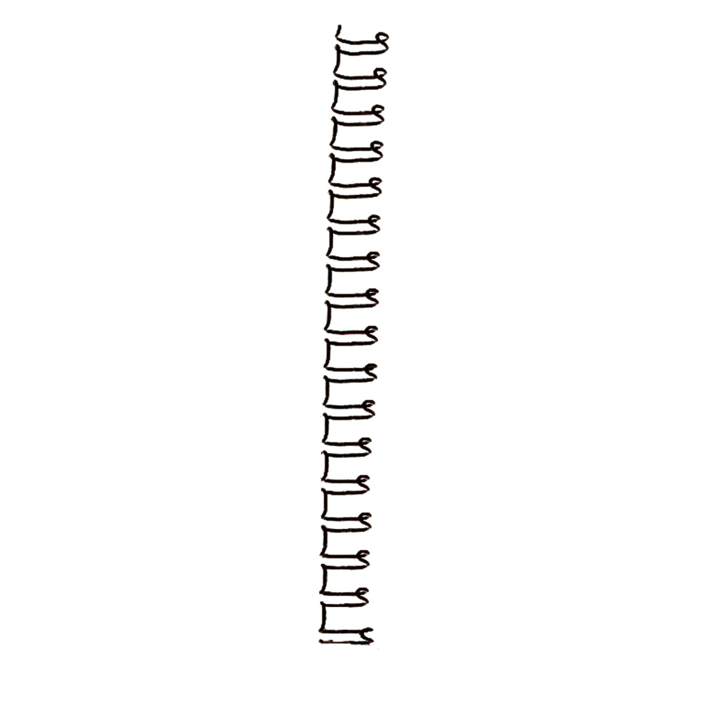 GBC® Drahtbinderücken WireBind DIN A4 14mm silber 100 St./Pack.