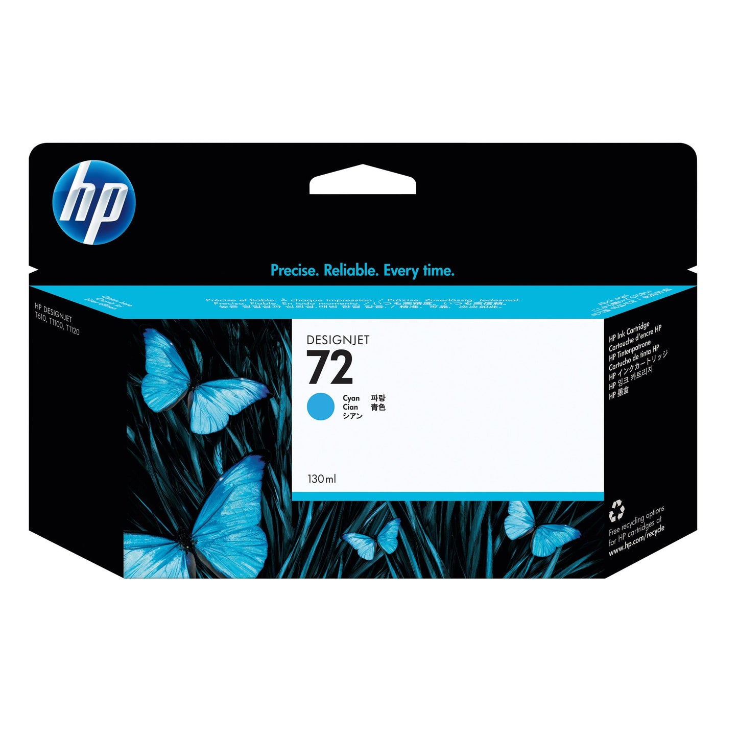 HP Tintenpatrone Originalzubehör 72 cyan 130ml