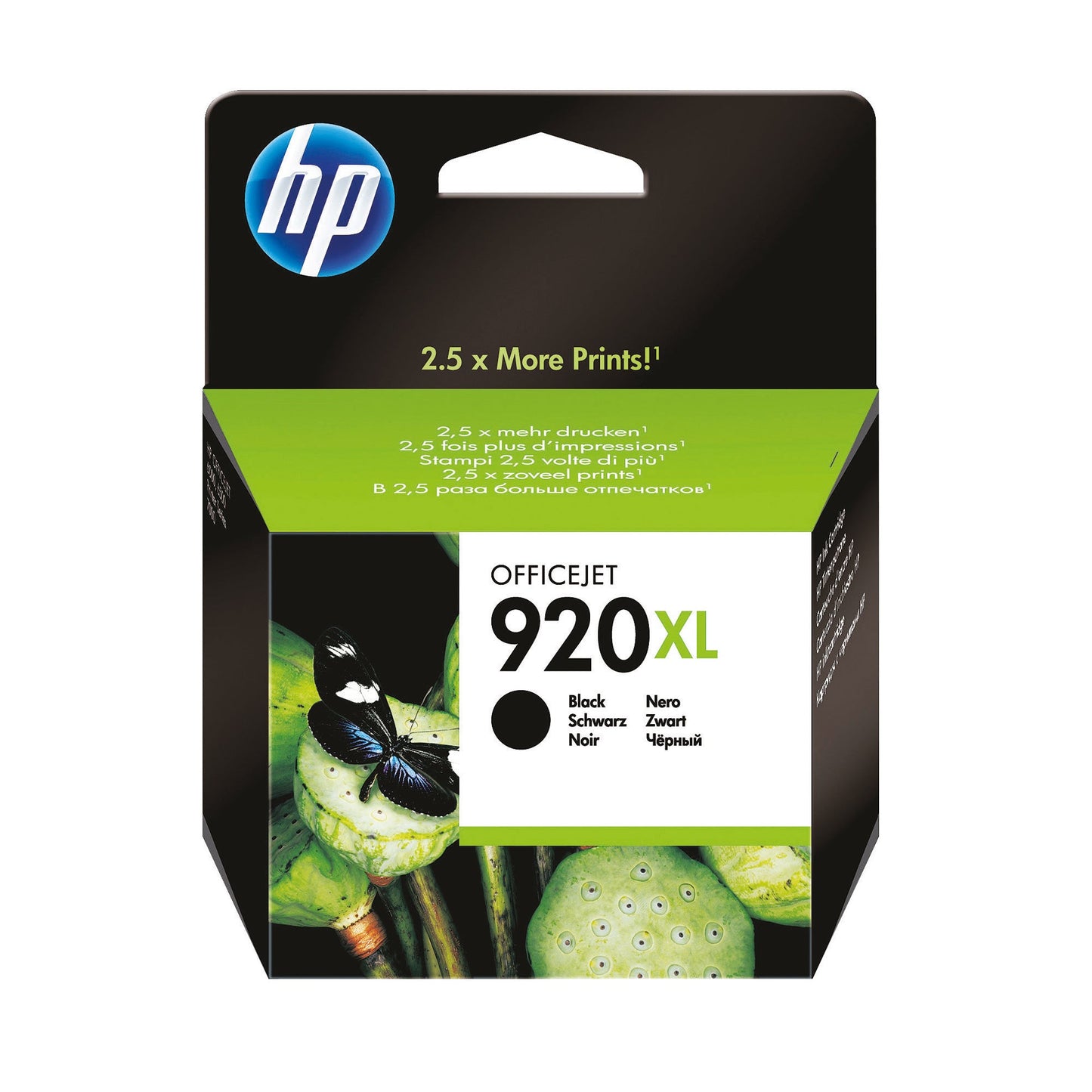 HP Tintenpatrone Originalzubehör 920XL ca. 1.200 Seiten schwarz 49ml
