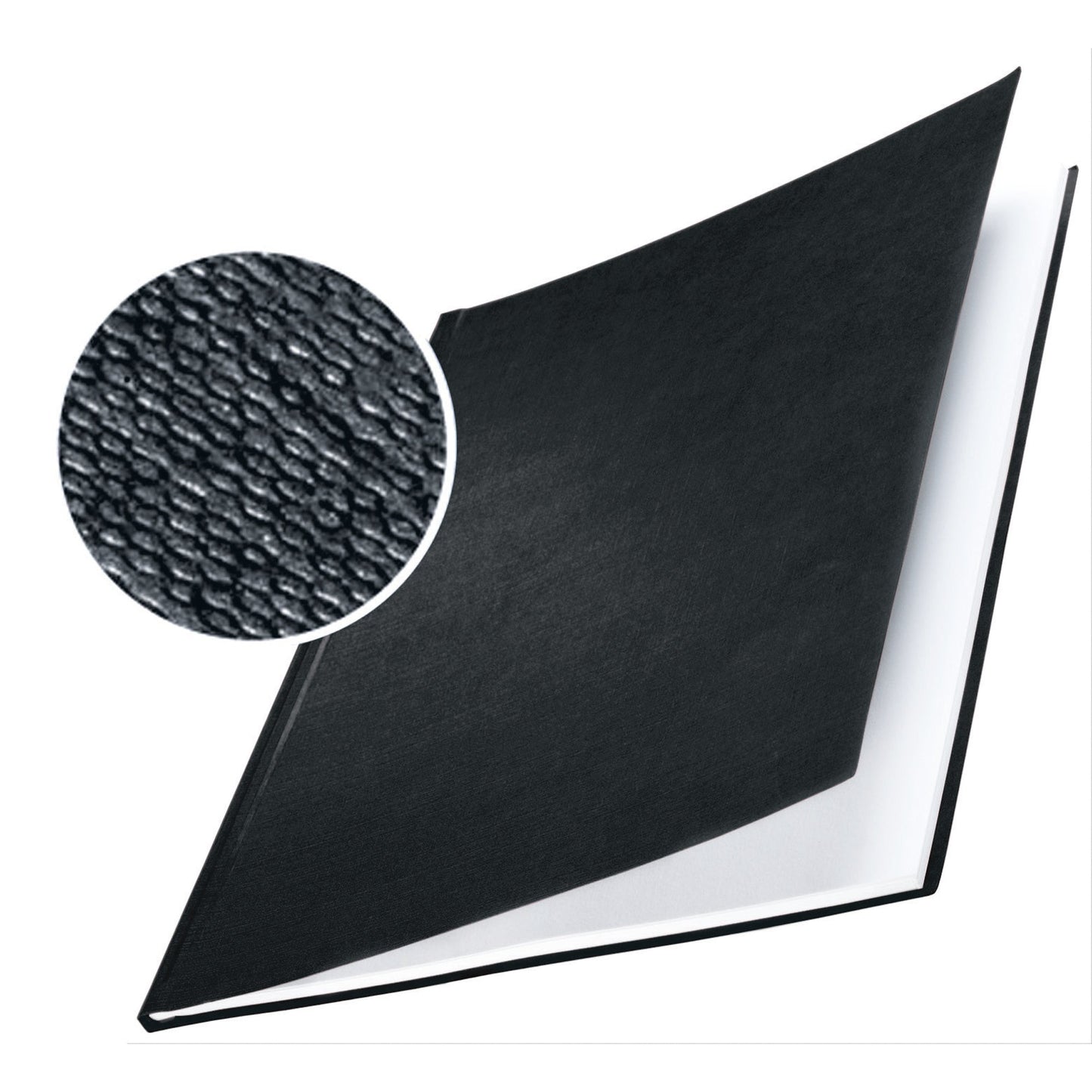 Leitz Buchbindemappe impressBIND DIN A4 Karton, Leinenüberzug schwarz 10 St./Pack.