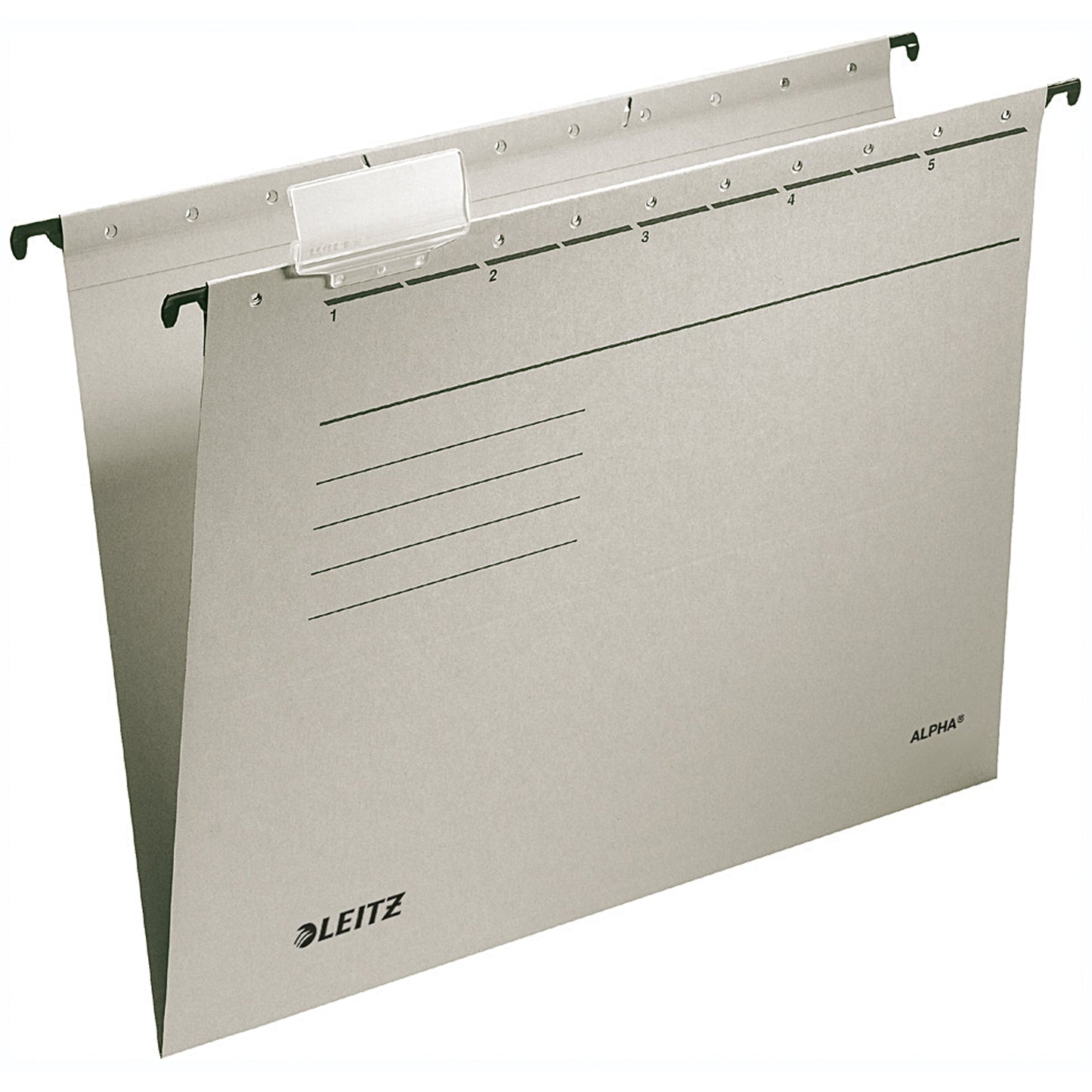 Leitz Hängemappe ALPHA® DIN A4 275g/m² Pendareckarton, recycelt grau 25 St./Pack.