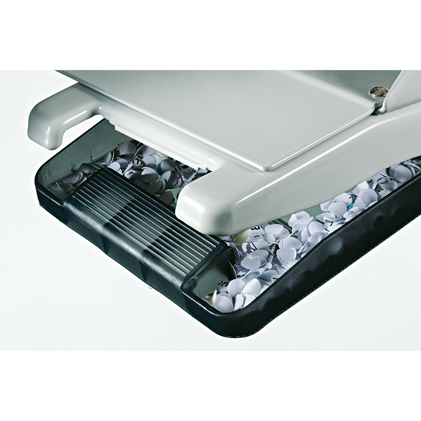 Leitz Doppellocher 8 x 8 x 8cm 40 Bl. (80 g/m²) mit Anschlagschiene grau