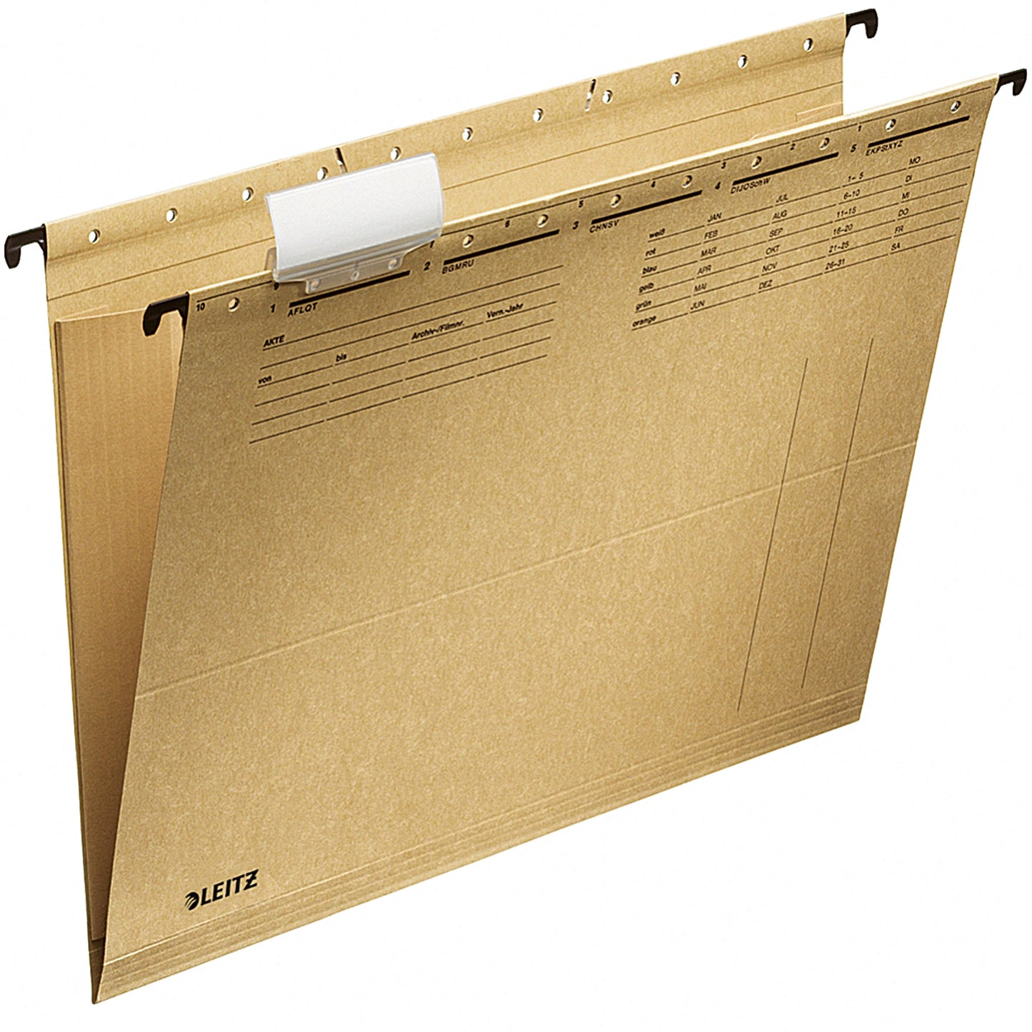 Leitz Hängetasche ALPHA® DIN A4 250g/m² Natronkarton, 100 % recycelt naturbraun 25 St./Pack.