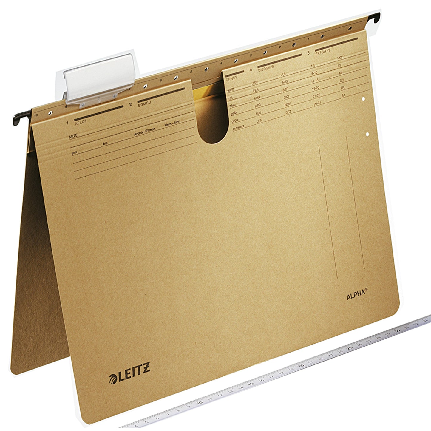 Leitz Hängehefter ALPHA® DIN A4 250g/m² Natronkarton, recycelt naturbraun 25 St./Pack.