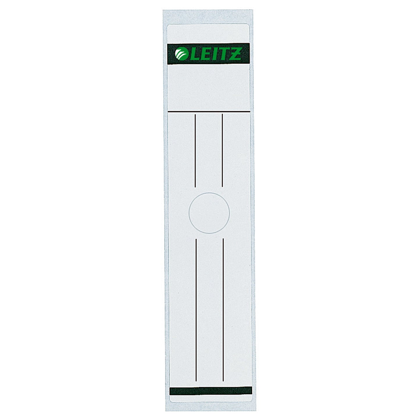 Leitz Ordnerrückenetikett breit/lang 61 x 279 mm (B x H) selbstklebend mit Griffloch grau 10 Etik./Pack.