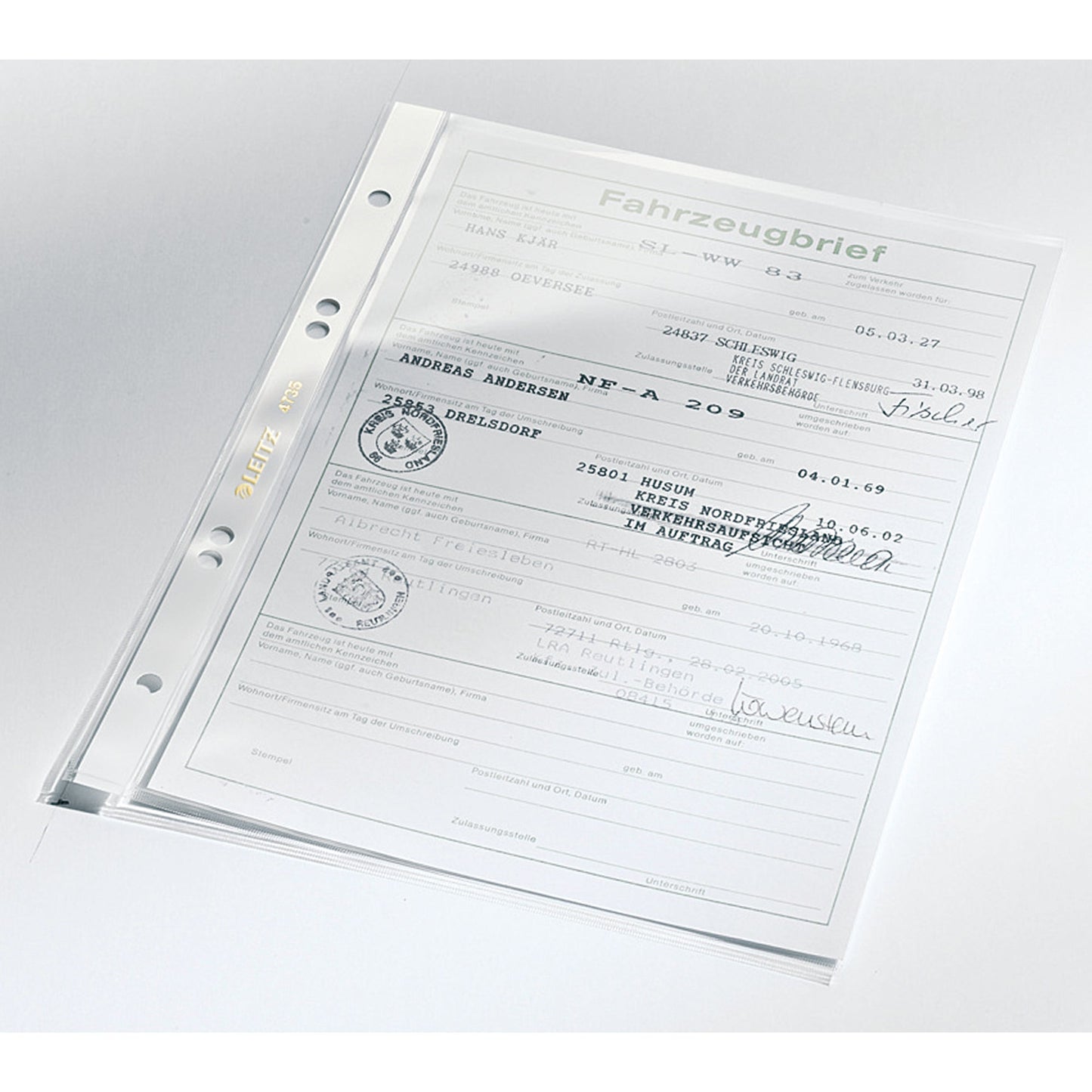 Leitz Prospekthülle Super Premium DIN A5 80µm oben offen PVC-Hartfolie glasklar 100 St./Pack.