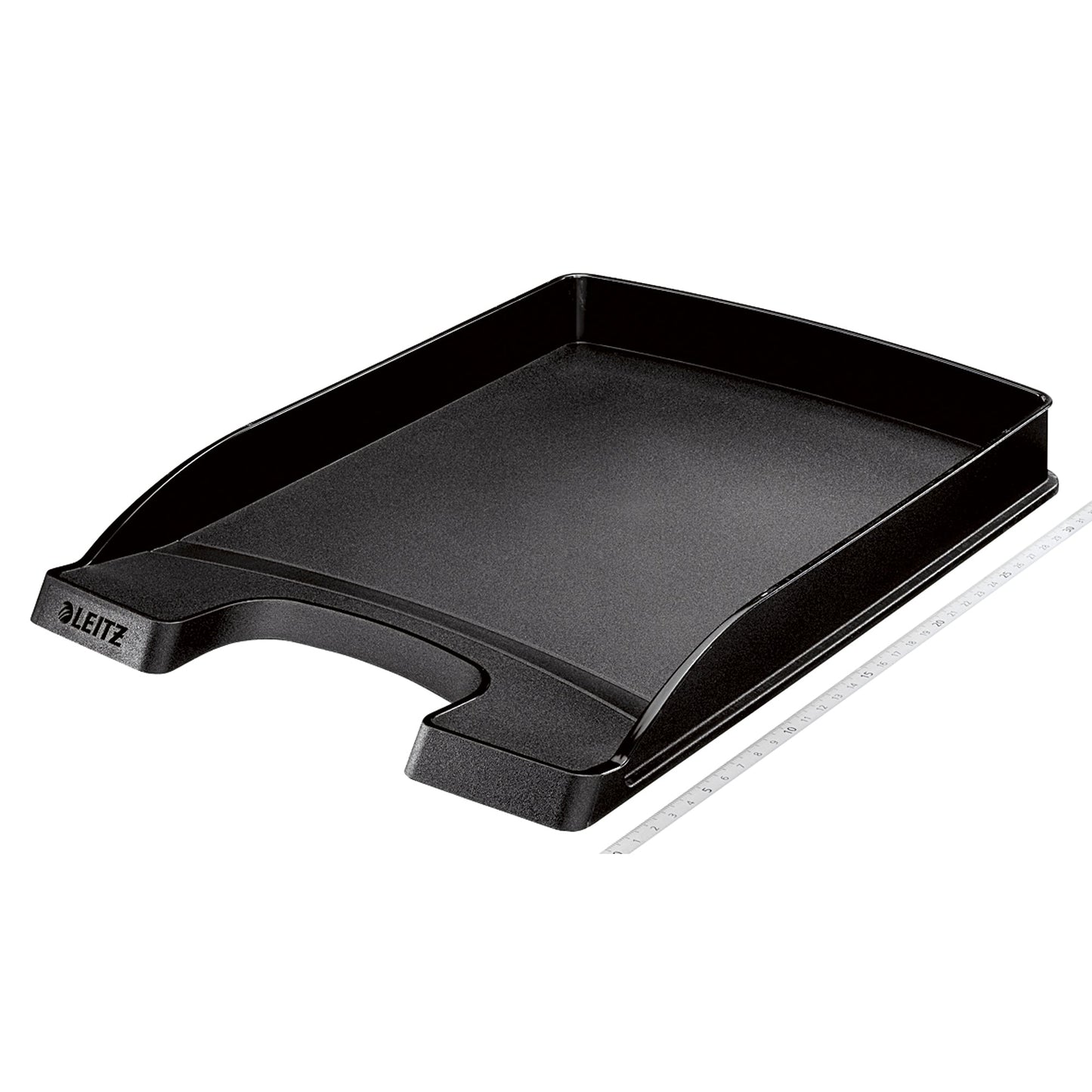 Leitz Briefablage Plus flach DIN A4 Polystyrol Farbe: schwarz