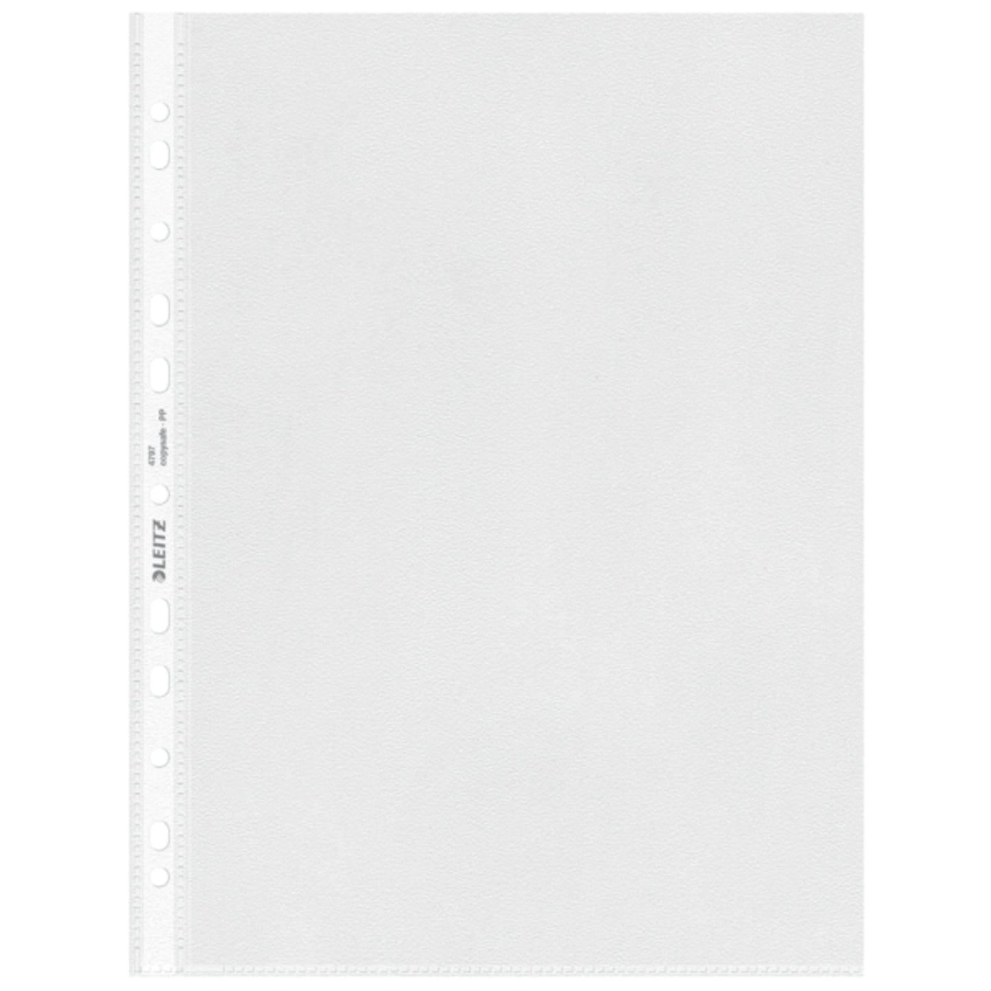 Leitz Prospekthülle DIN A4 90µm oben, links offen Polypropylen, 30 % recycelt farblos 100 St./Pack.