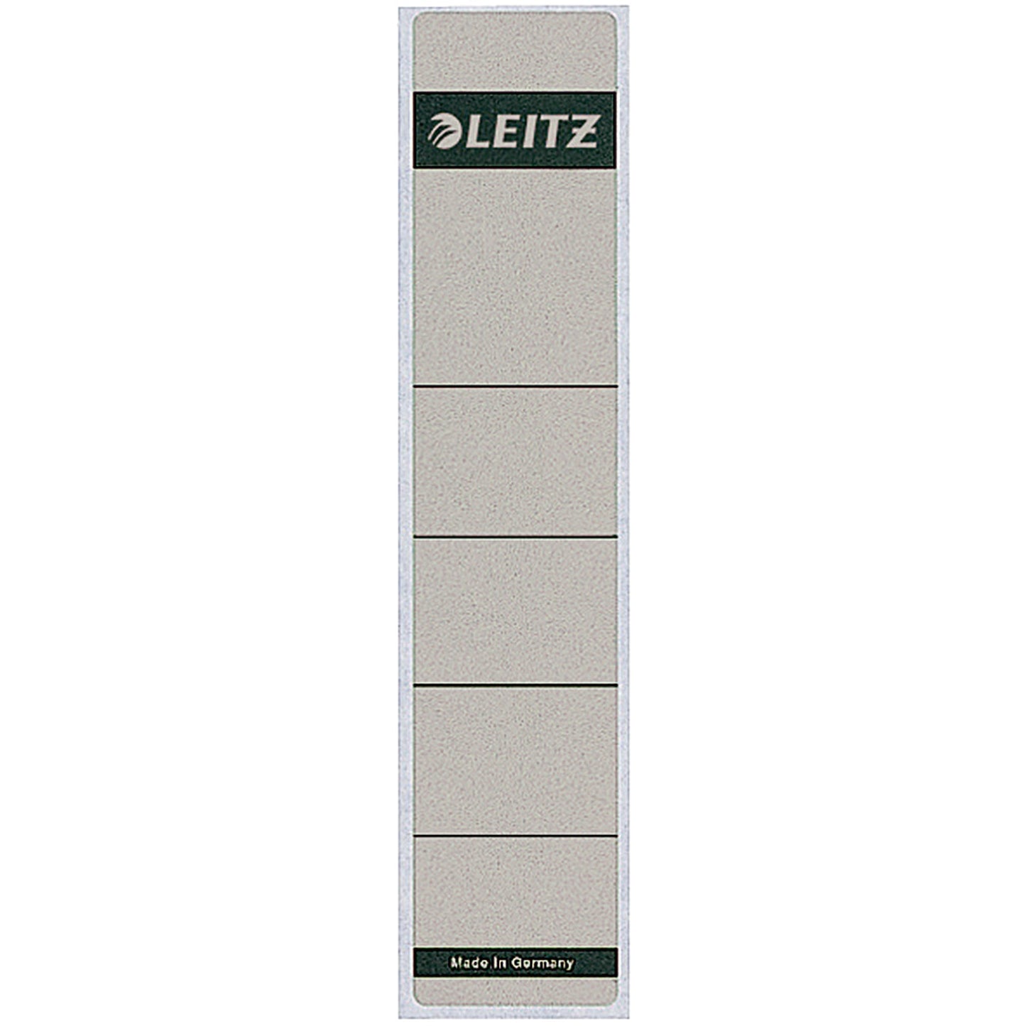 Leitz Ordnerrückenetikett schmal/kurz 39 x 192 mm (B x H) selbstklebend ohne Griffloch grau 100 Etik./Pack.