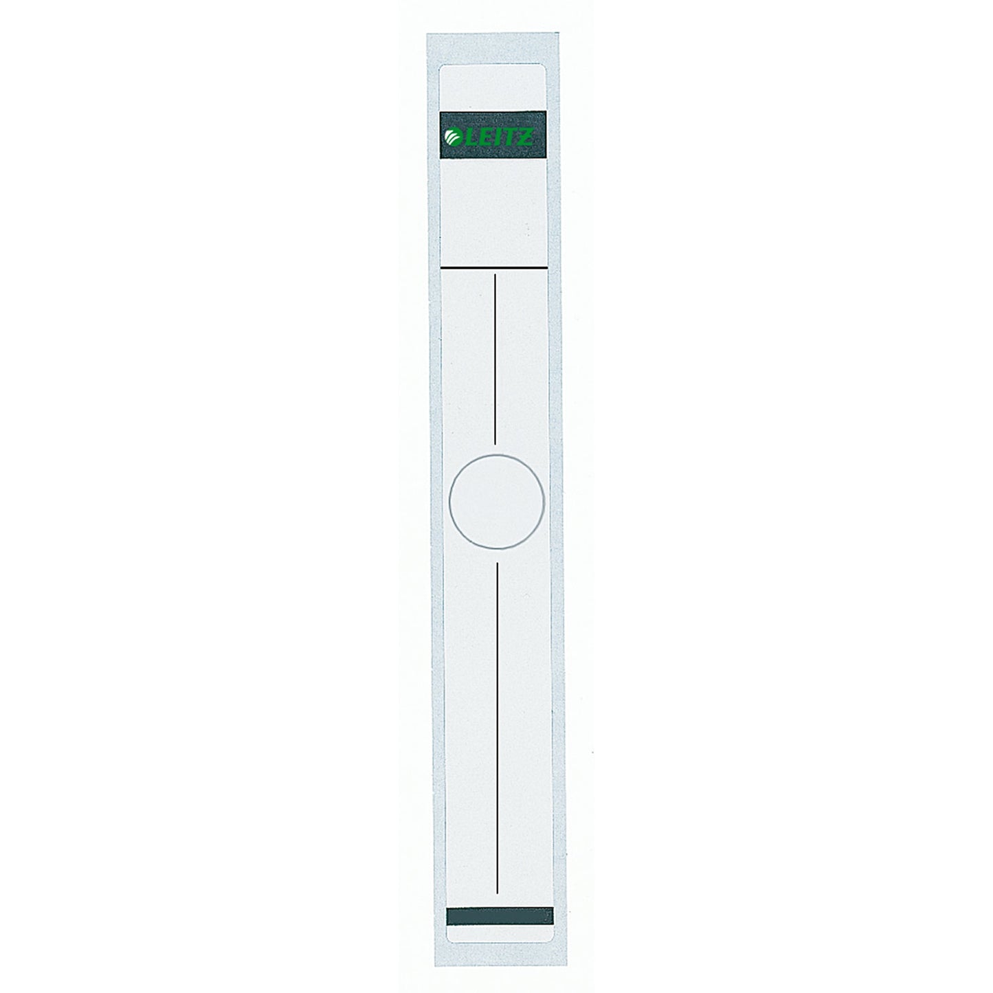 Leitz Ordnerrückenetikett schmal/lang 34 x 279 mm (B x H) selbstklebend mit Griffloch grau 10 Etik./Pack.
