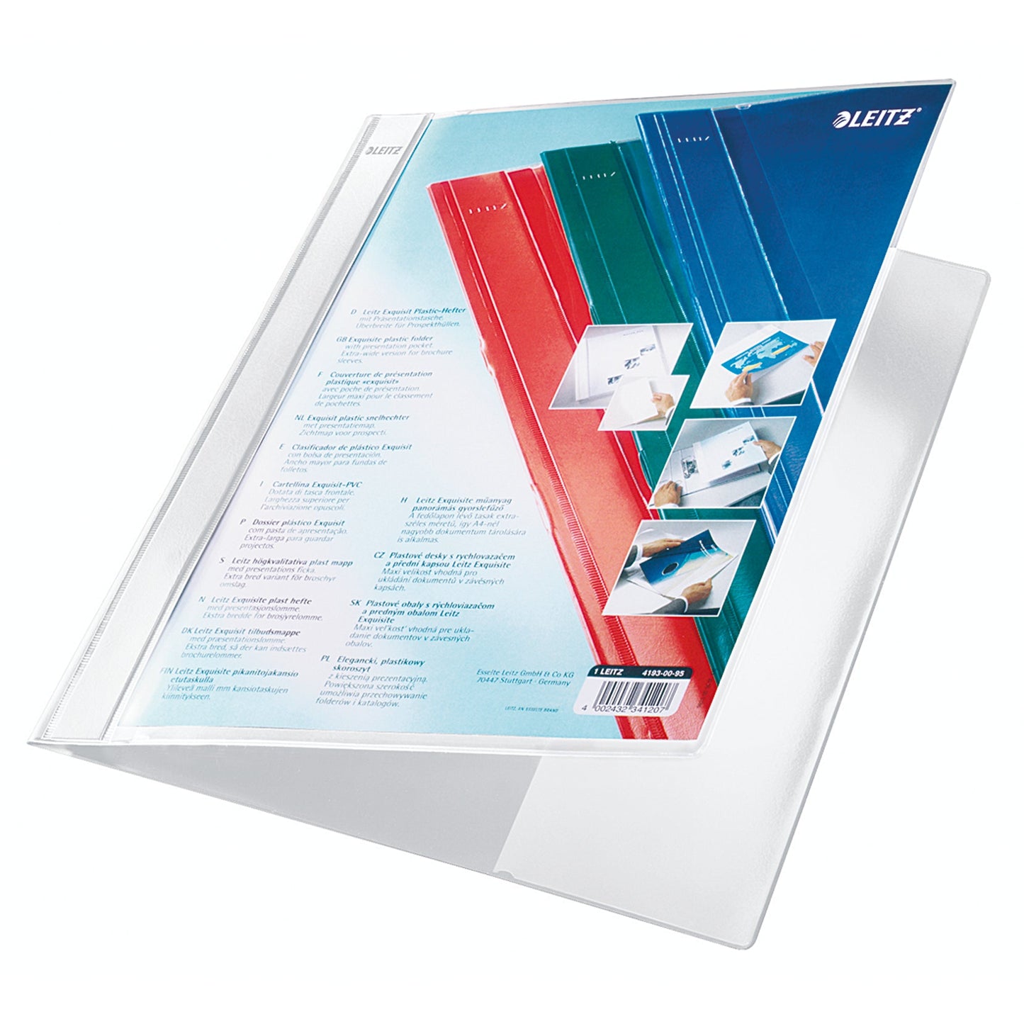 Leitz Schnellhefter Exquisit DIN A4, Überbreite PVC weiß