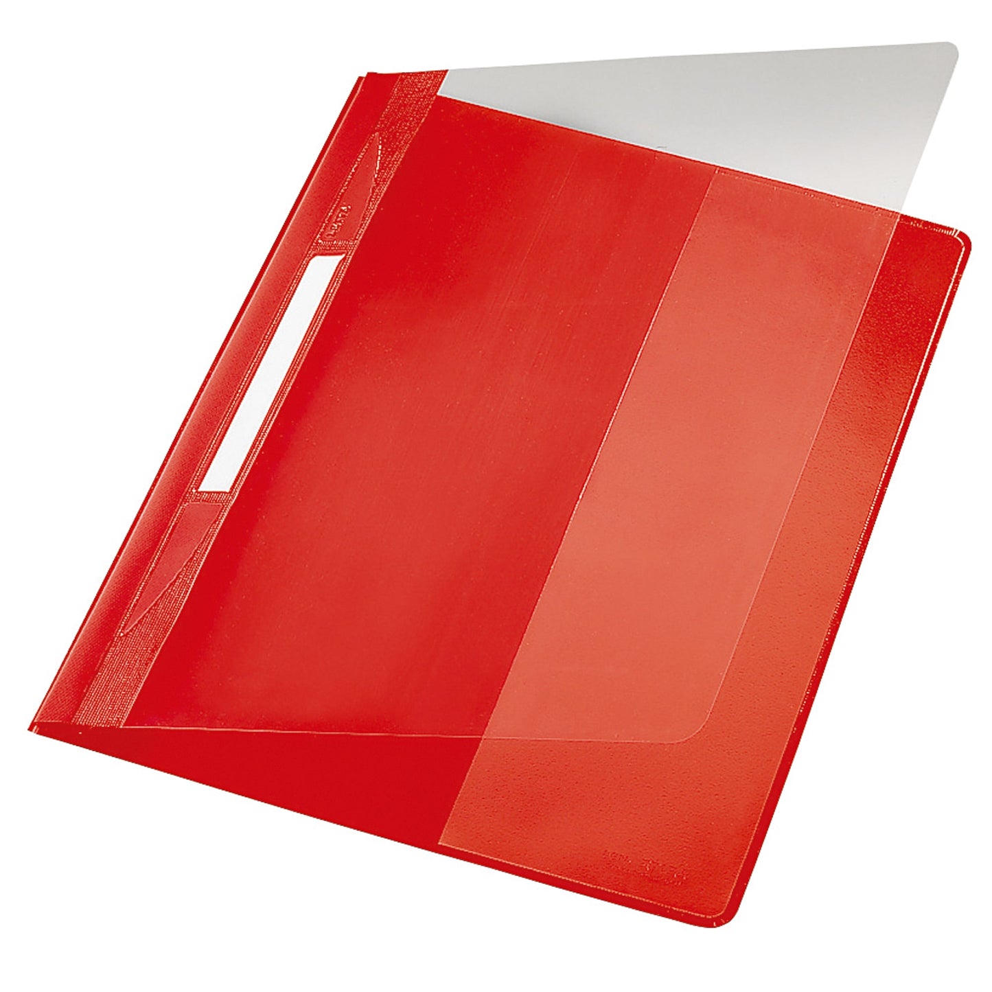 Leitz Schnellhefter Exquisit DIN A4, Überbreite PVC-Hartfolie rot