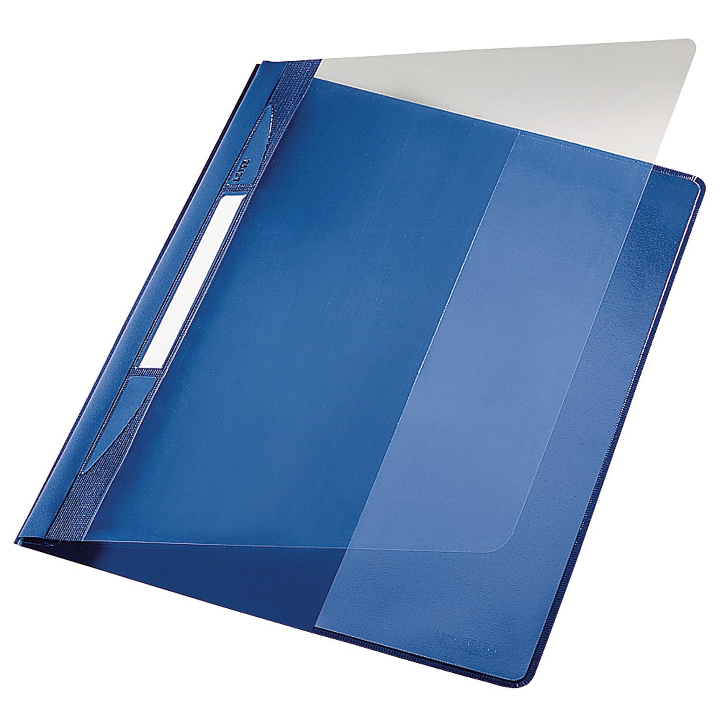 Leitz Schnellhefter Exquisit DIN A4, Überbreite PVC-Hartfolie blau
