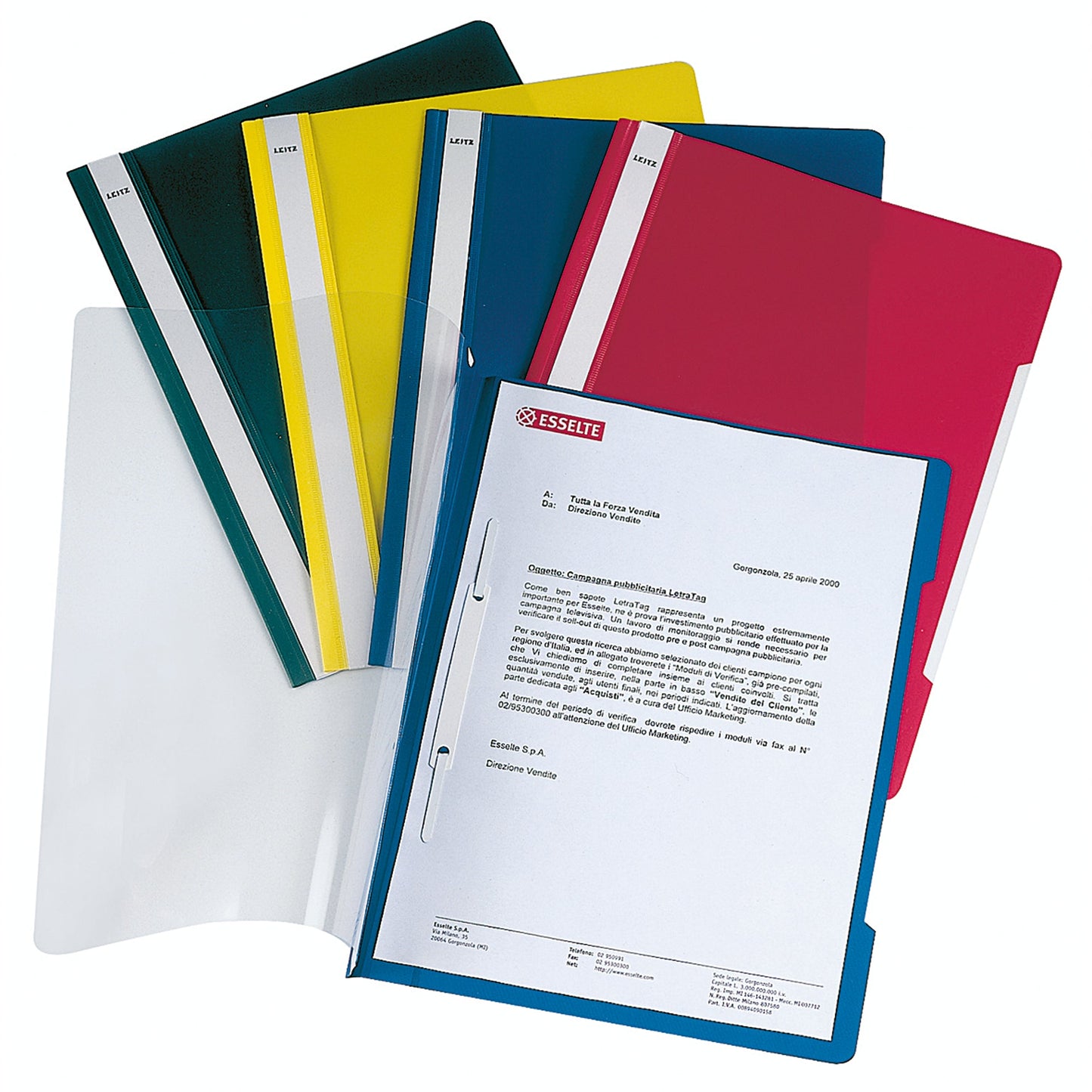 Leitz Schnellhefter DIN A4 Polypropylenfolie blau