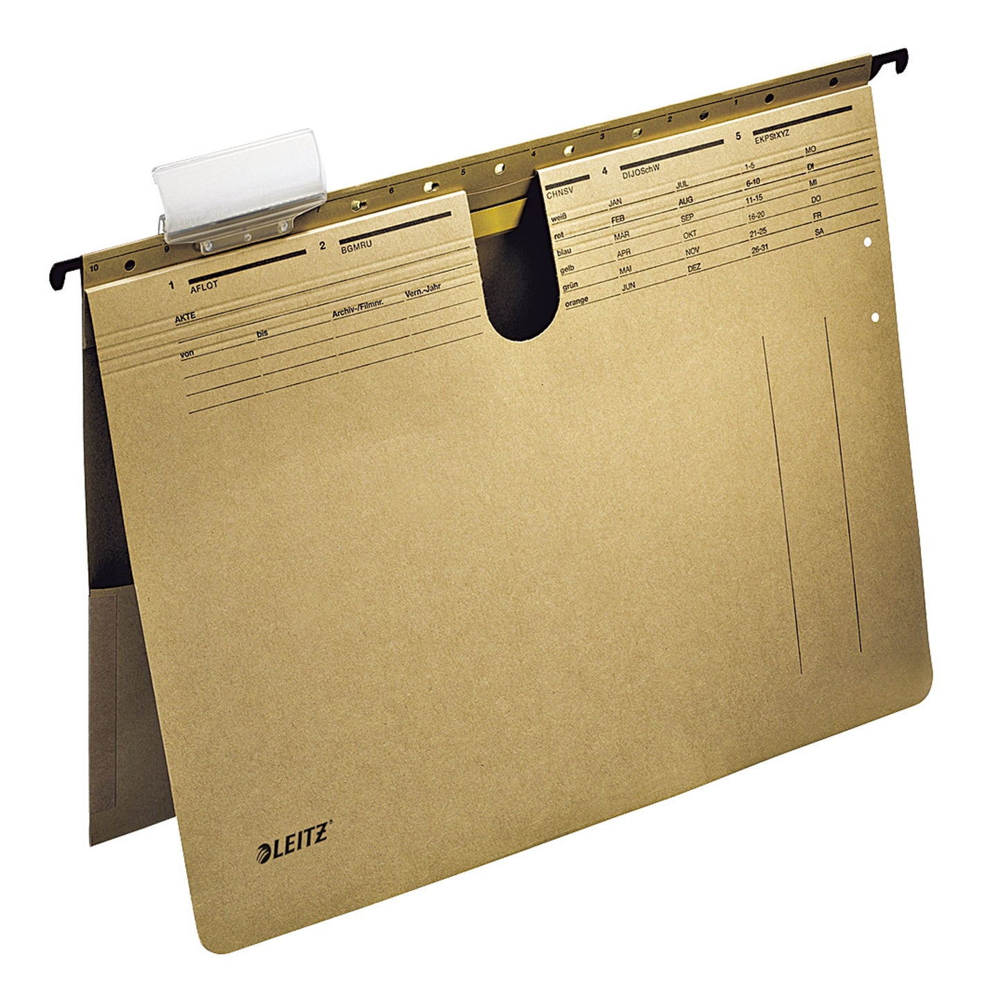 Leitz Hängehefter ALPHA® DIN A4 250g/m² Natronkarton, 100 % recycelt naturbraun 25 St./Pack.