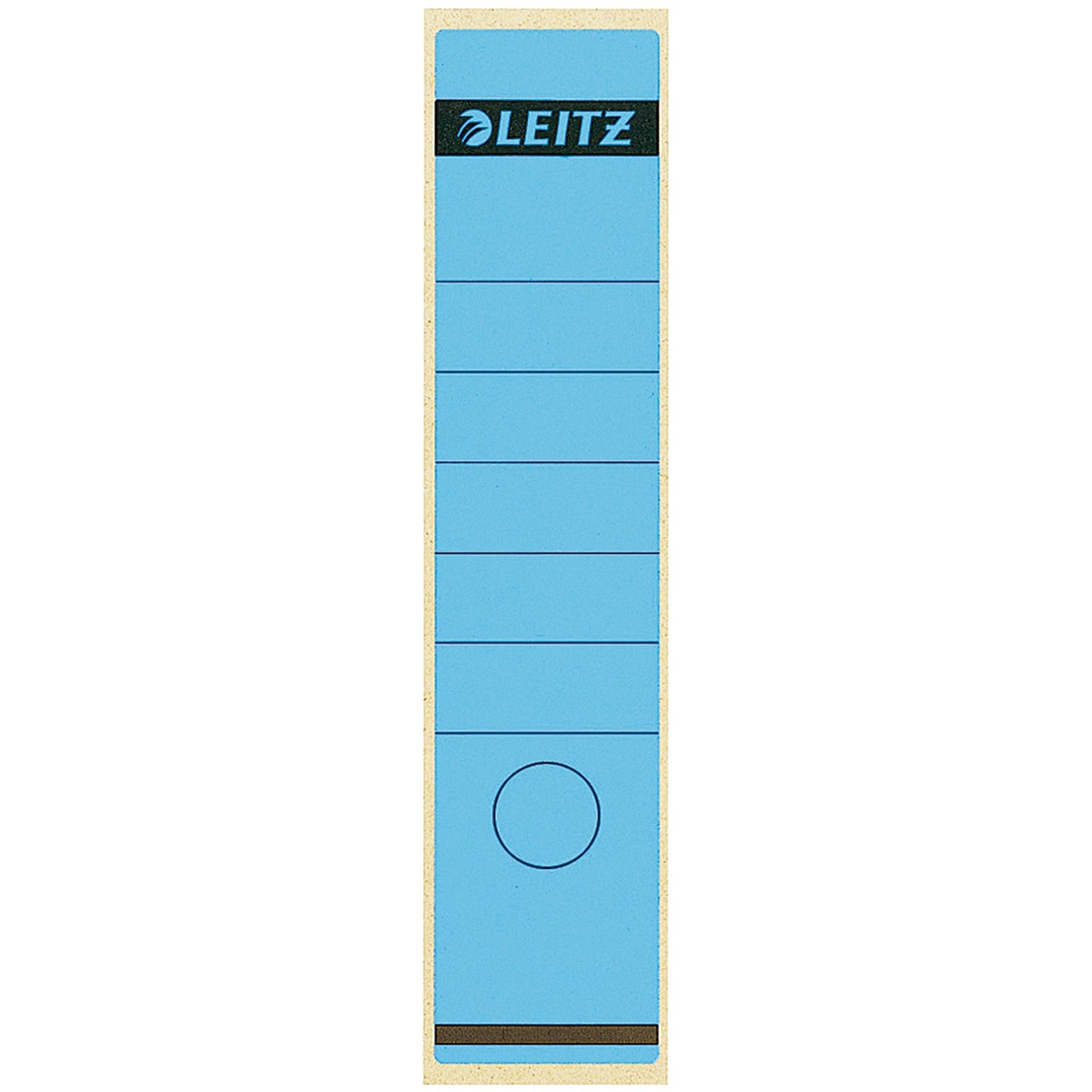 Leitz Ordnerrückenetikett breit/lang 61,5 x 285 mm (B x H) selbstklebend mit Griffloch blau 10 Etik./Pack.