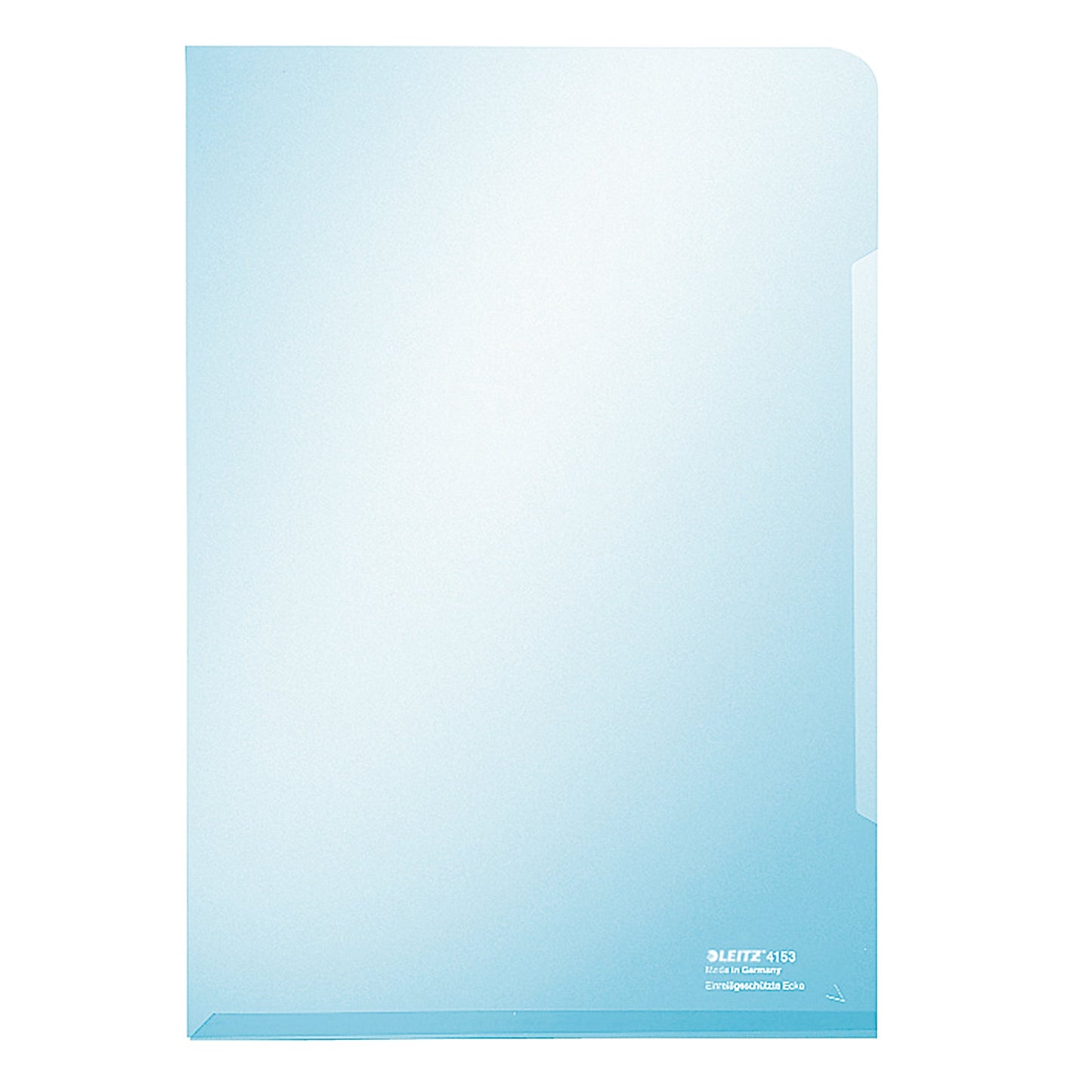 Leitz Sichthülle Super Premium DIN A4 150µm oben, rechts offen dokumentenecht PVC-Hartfolie blau matt 100 St./Pack.