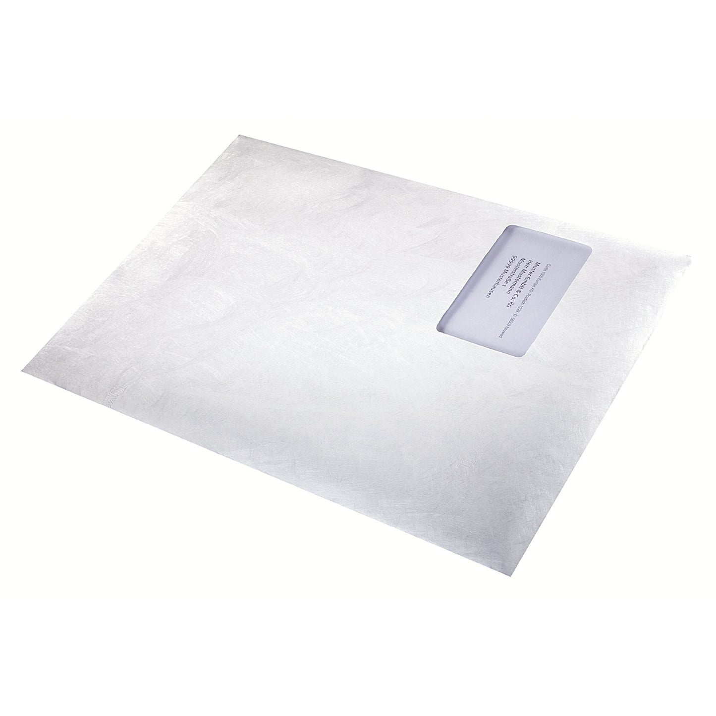 Tyvek® Versandtasche DIN C4 229 x 324 mm (B x H) mit Haftklebung mit Fenster 55g/m² ohne Fadenverstärkung weiß 20 St./Pack.