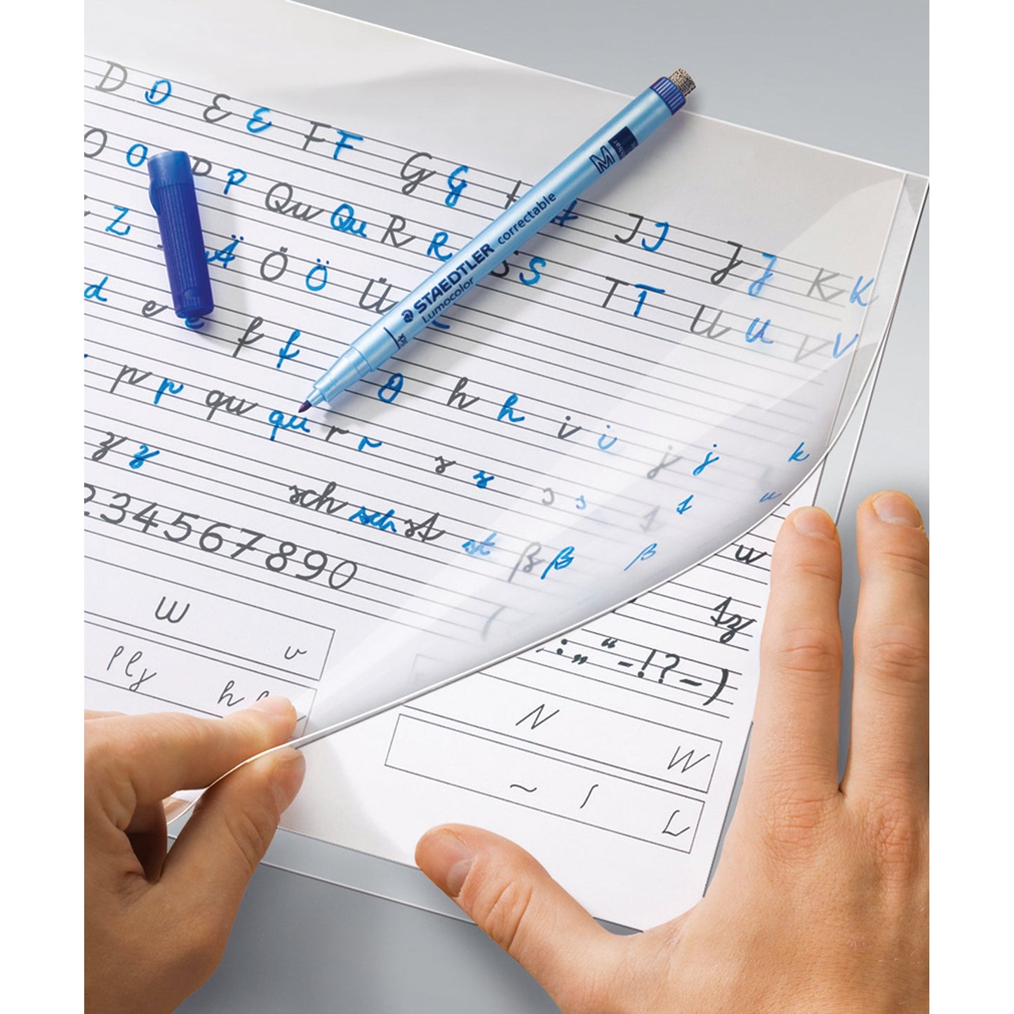 STAEDTLER® Folienstift Lumocolor® correctable 305 1mm blau nicht dokumentenecht