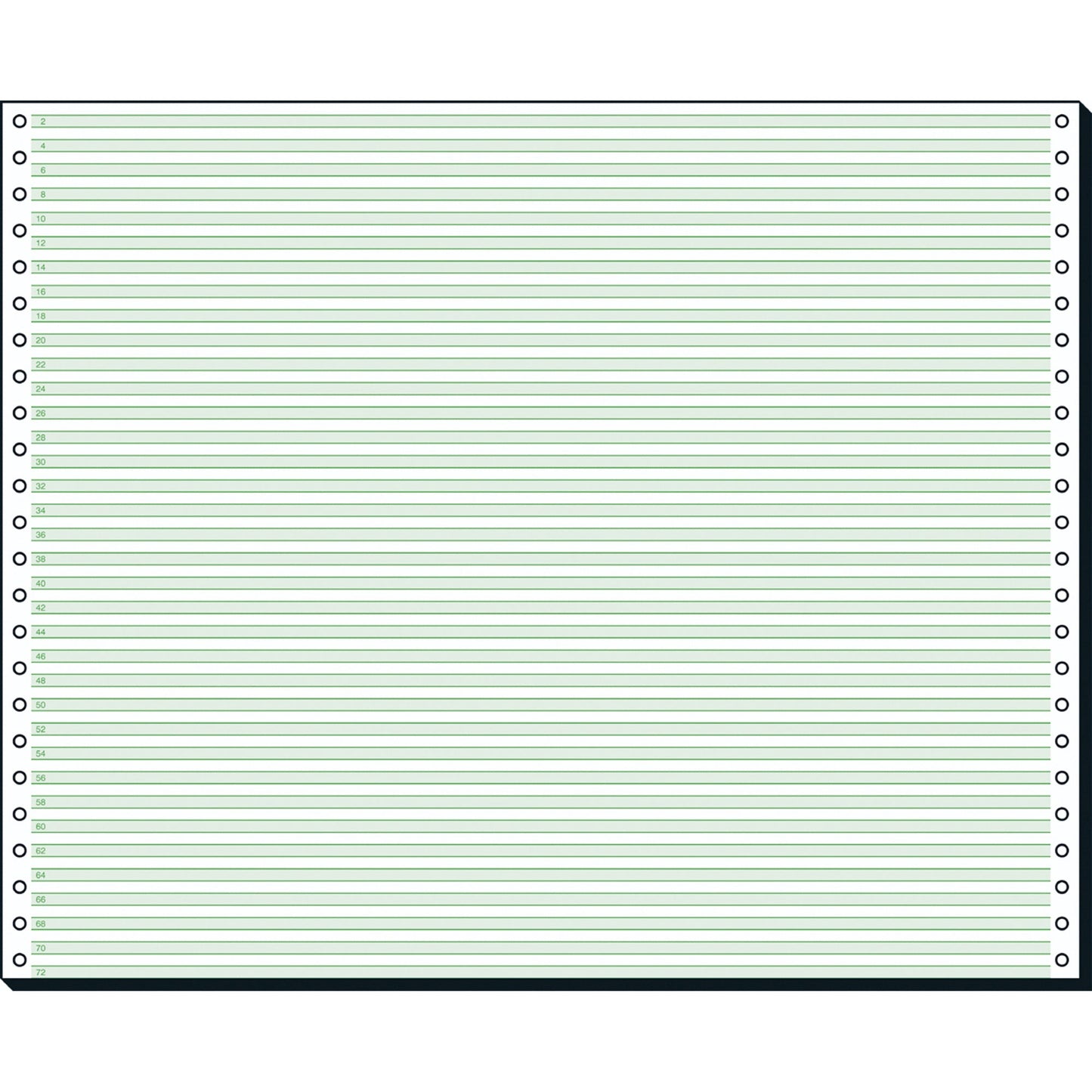Soennecken Computerpapier DIN A3 quer grüne Leselinien 60g/m² elementar chlorfrei gebleicht, holzfrei weiß 2.000 Bl./Pack.