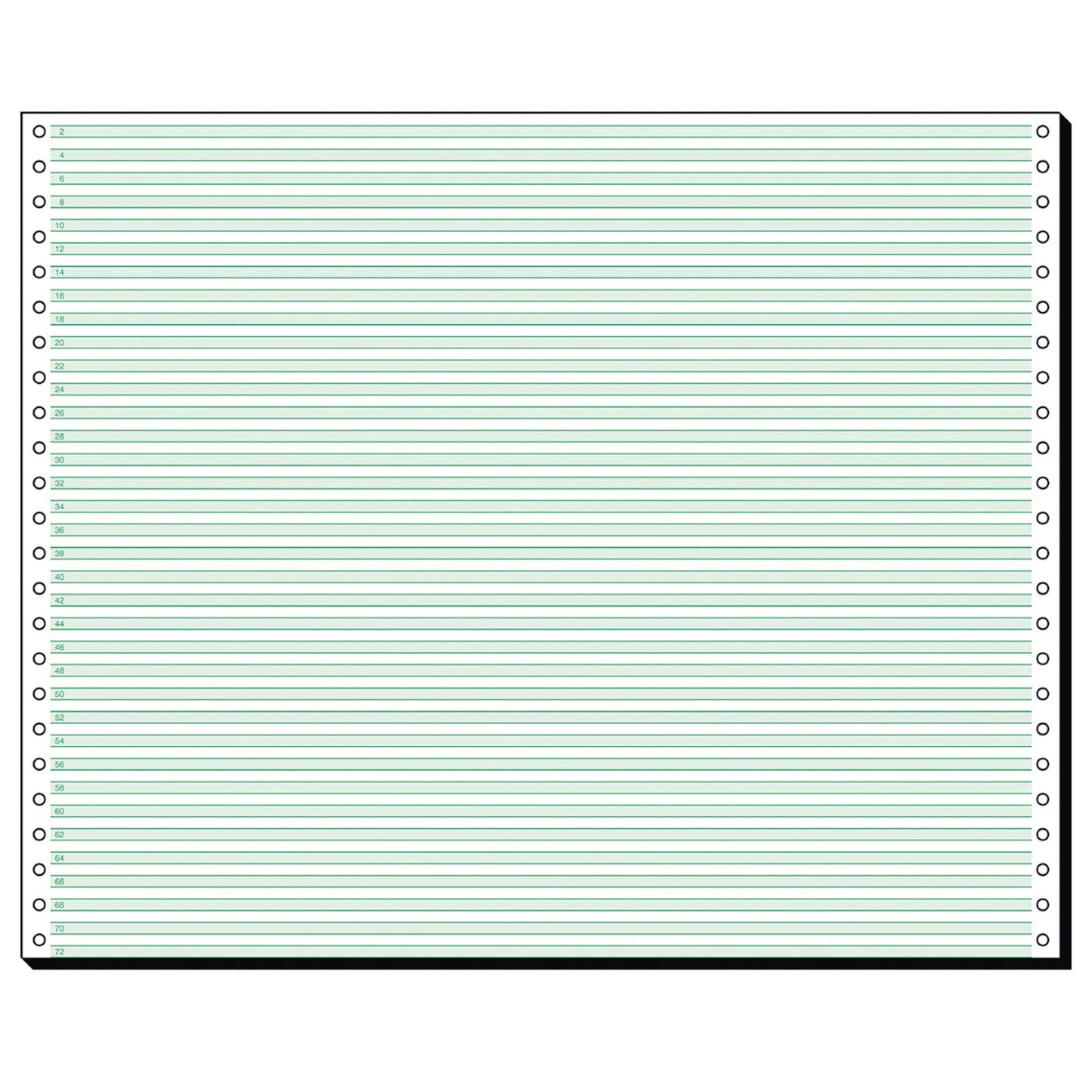 SIGEL Computerpapier DIN A3 quer grüne Rasterbalken/Leselinien 60g/m² elementar chlorfrei gebleicht, holzfrei grün/weiß 2.000 Bl./Pack.