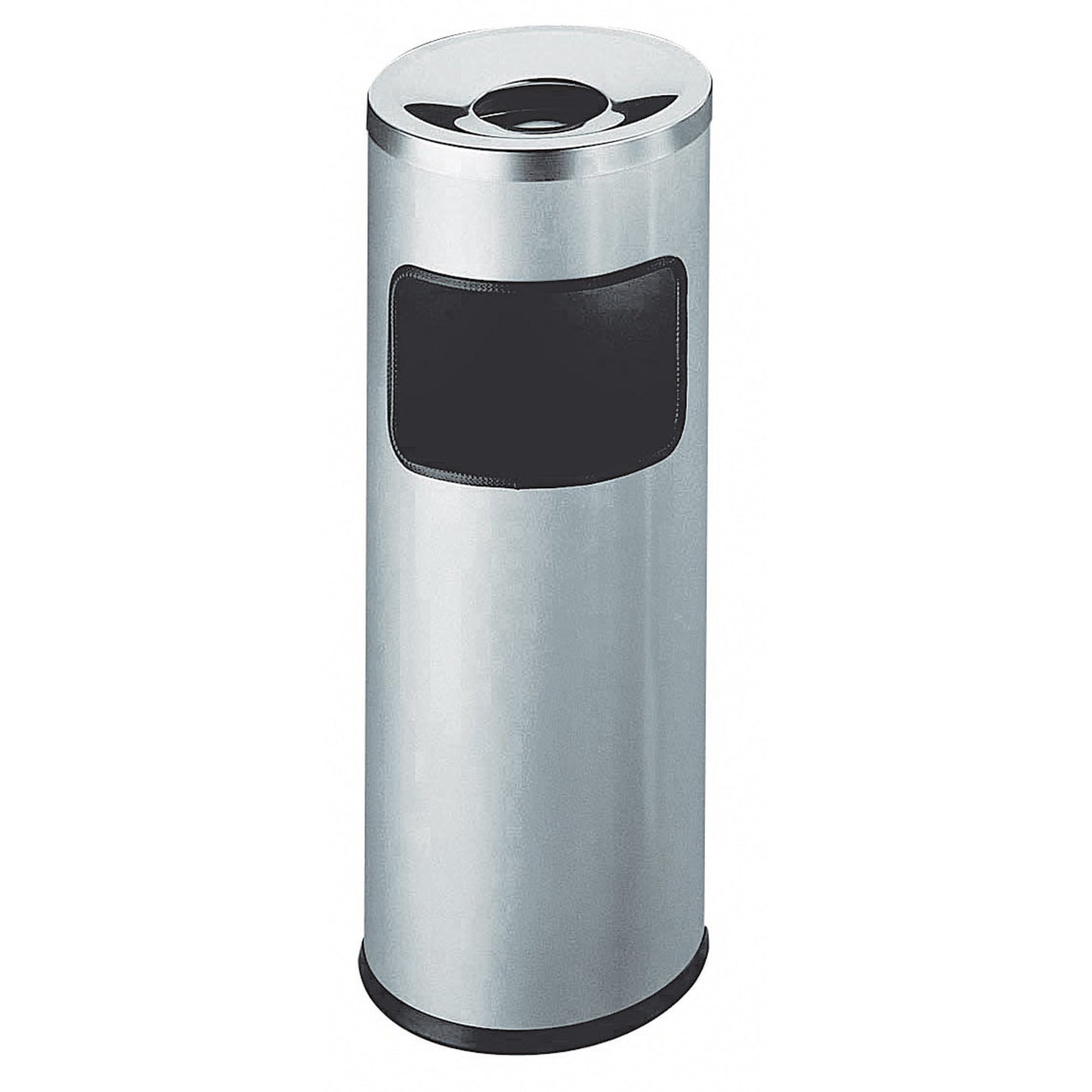 DURABLE Papierkorb mit Ascher SAFE 333223 rund 25x63cm 17l silber