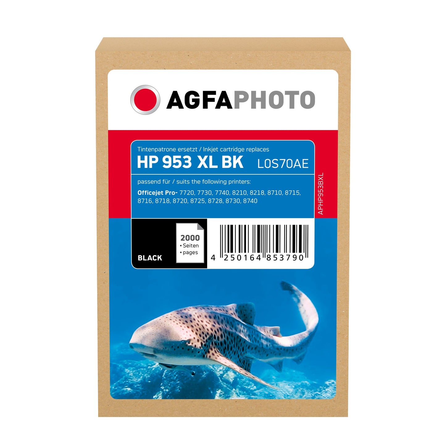 AgfaPhoto Tintenpatrone kein Originalzubehör Kompatibel mit: HP 953XL ca. 2.000 Seiten schwarz 42,5ml