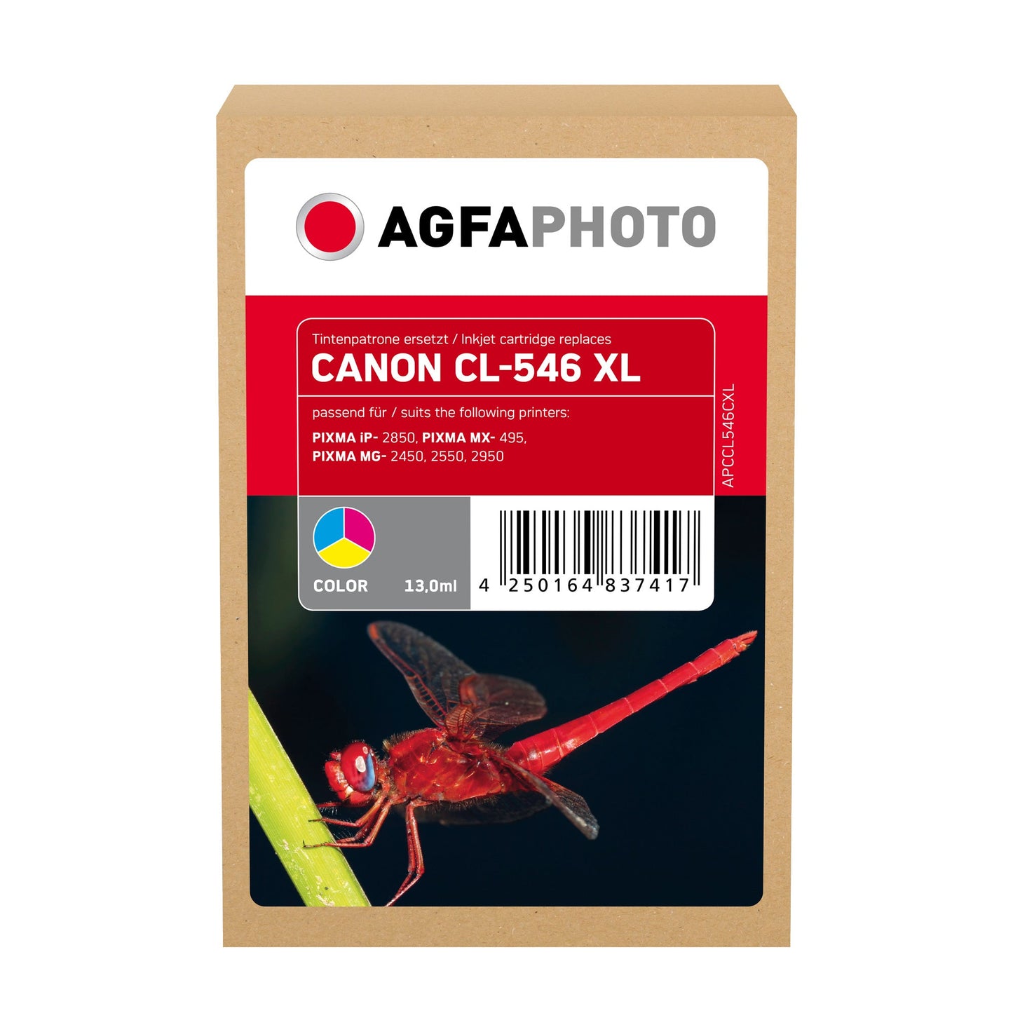 AgfaPhoto Tintenpatrone kein Originalzubehör Kompatibel mit: Canon CL-546XL ca. 300 Seiten mehrfarbig 13ml