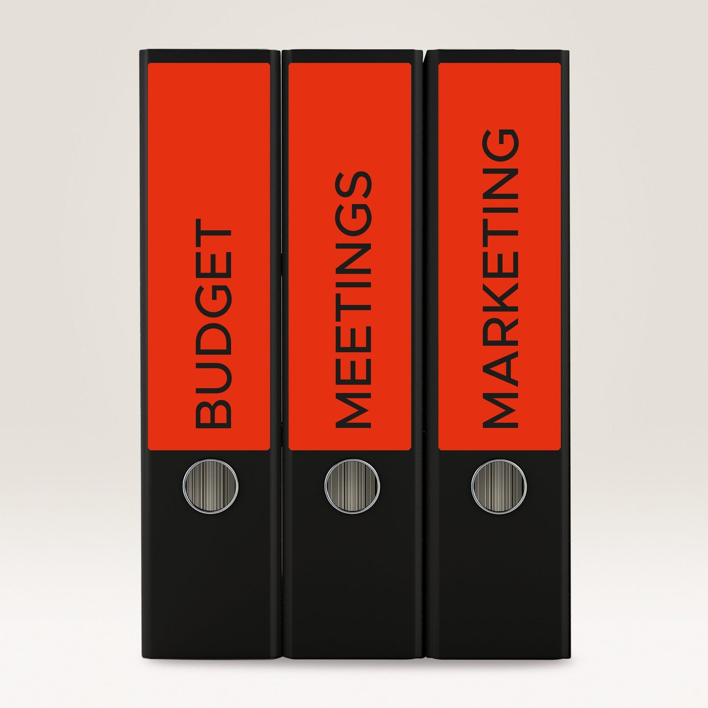 Avery Zweckform Ordnerrückenetikett ultragrip breit/kurz 61 x 192 mm (B x H) selbstklebend ohne Griffloch rot 80 Etik./Pack.