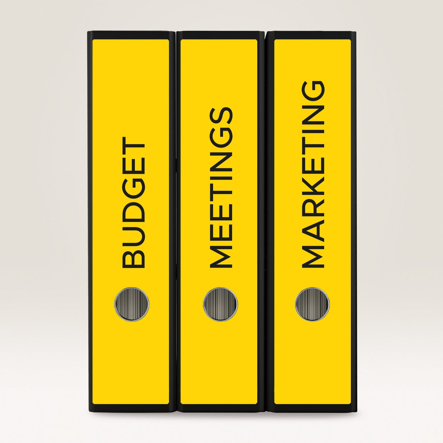 Avery Zweckform Ordnerrückenetikett ultragrip breit/lang 61 x 297 mm (B x H) selbstklebend mit Griffloch gelb 60 Etik./Pack.