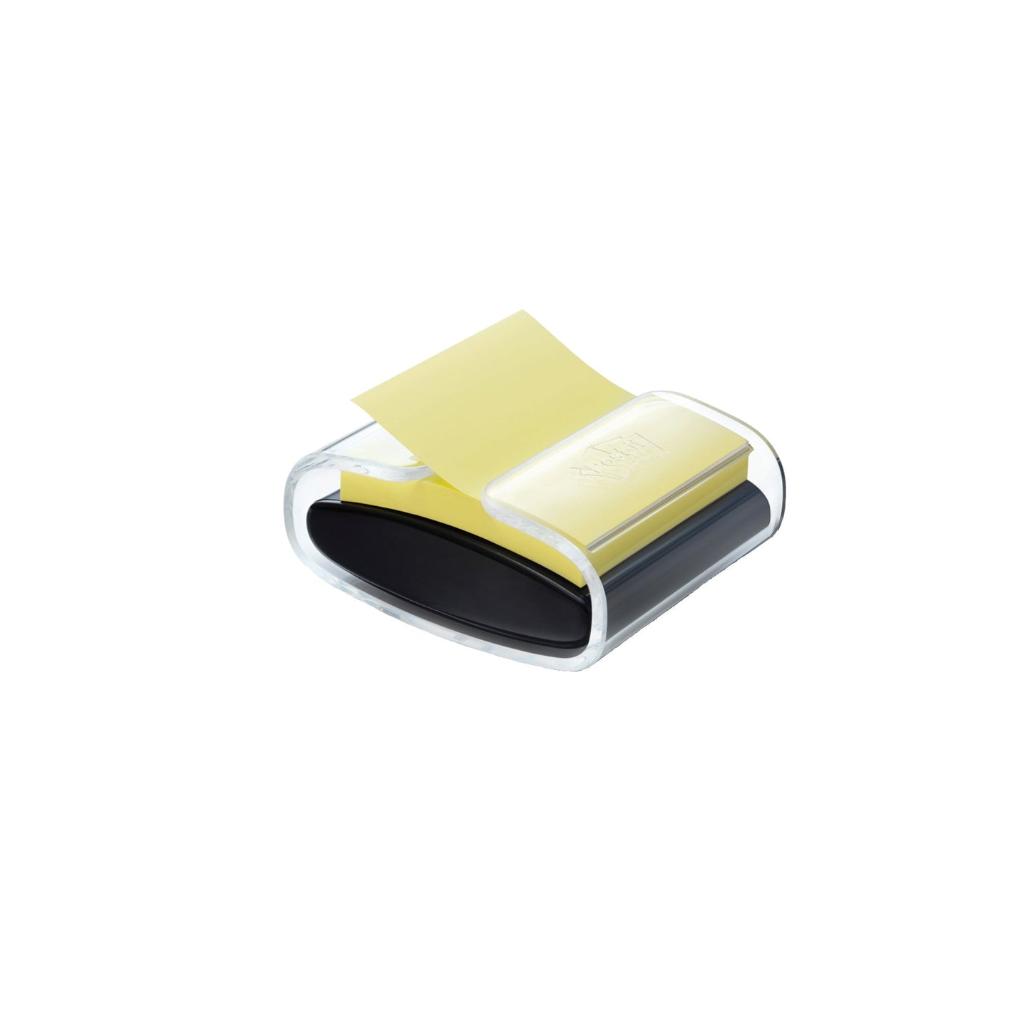 Post-it® Haftnotizspender Super Sticky Z-Notes 76 x 76 mm (B x H) Kunststoff schwarz/transparent