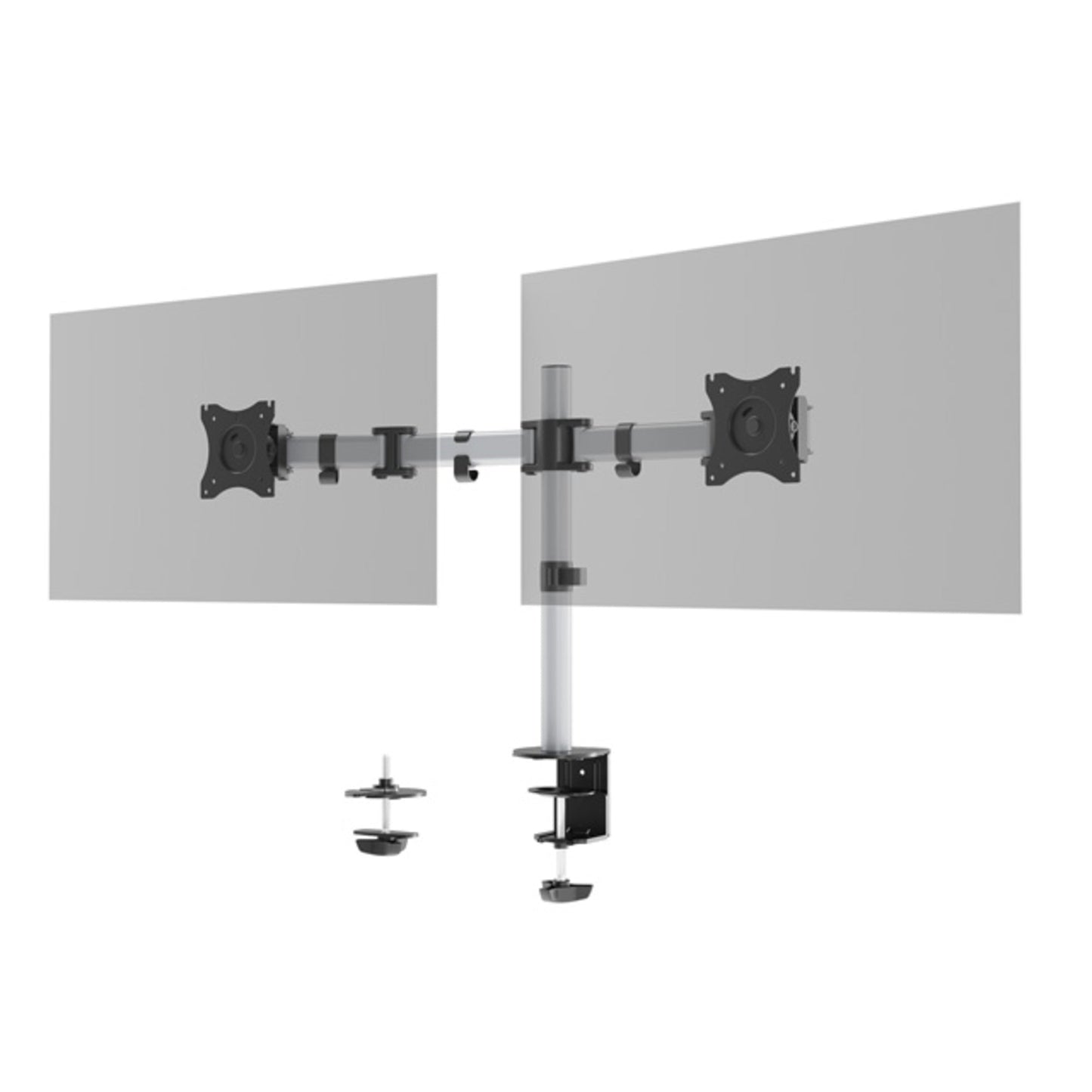 DURABLE Monitorschwenkarm SELECT 84,3 x 54,9 x 10 cm (B x H x T) 2 x 8kg Aluminium/Kunststoff/Stahl silber
