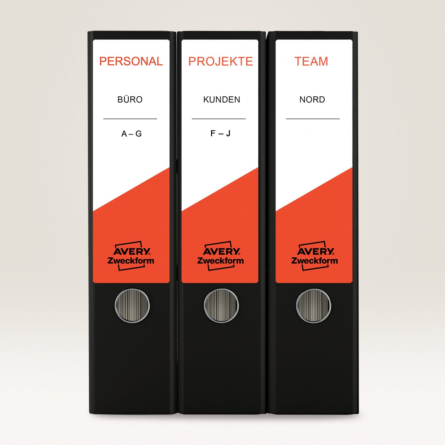 Avery Zweckform Ordnerrückenetikett ultragrip breit/kurz 61 x 192 mm (B x H) selbstklebend ohne Griffloch weiß 400 Etik./Pack.