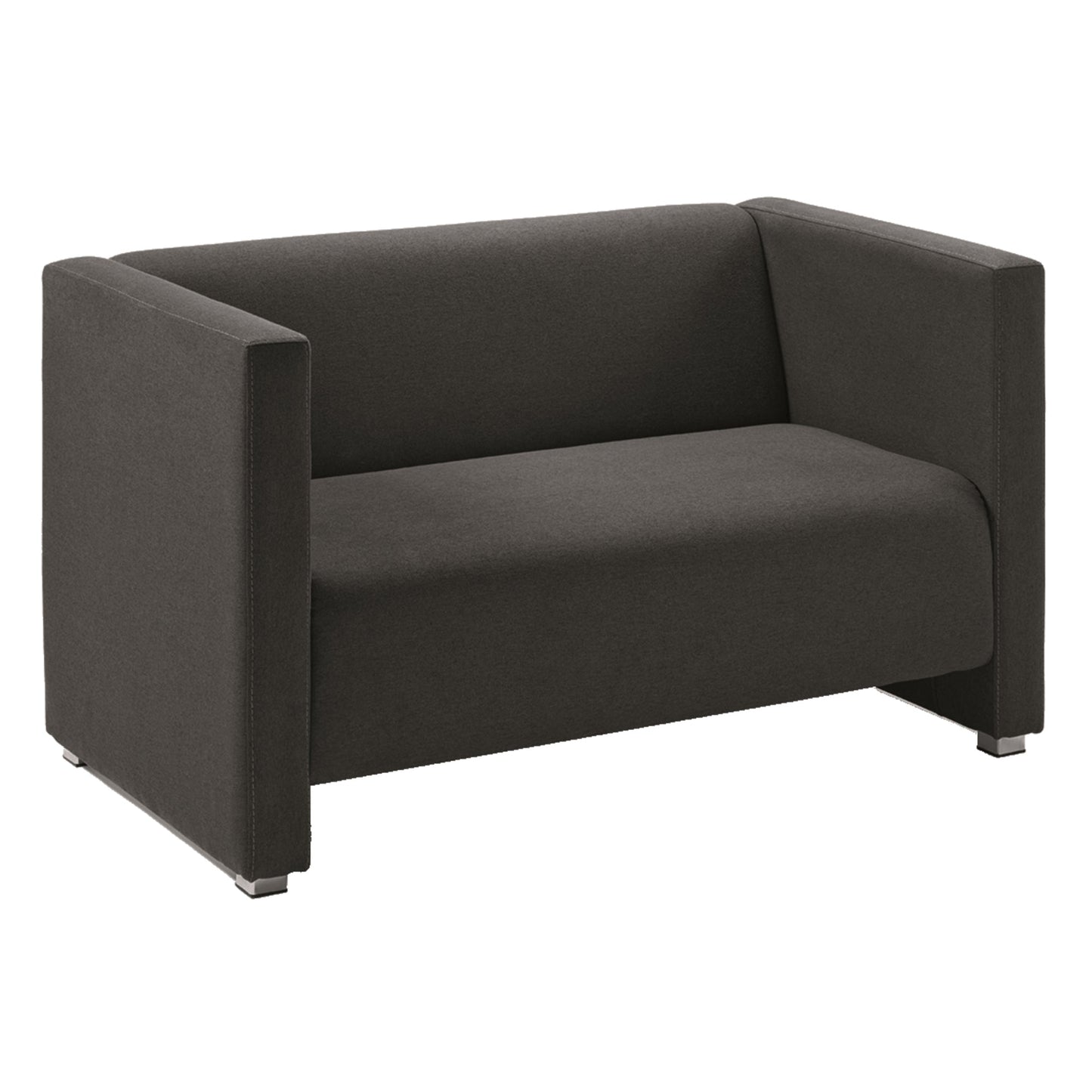 Sofa Zürich 125 x 70 x 70 cm (B x H x T) Stoff Basic L anthrazit