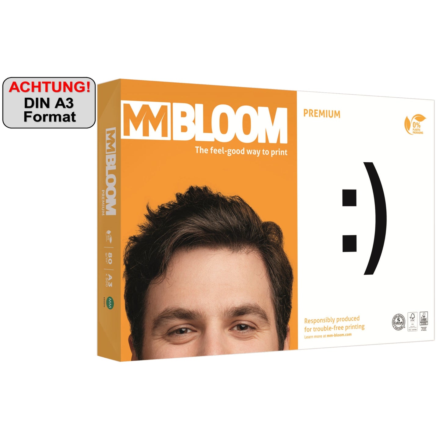 MM BLOOM Kopierpapier Premium 9937B80B A3 80g 500Bl. ws