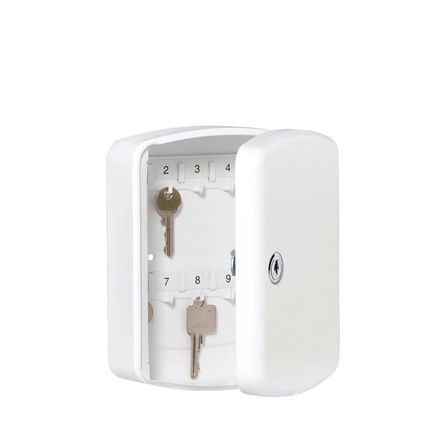 BURG-WÄCHTER Schlüsselschrank KB 15 15,7 x 20,2 x 7,5 cm (B x H x T) inkl. 2 Schlüssel Stahlblech weiß