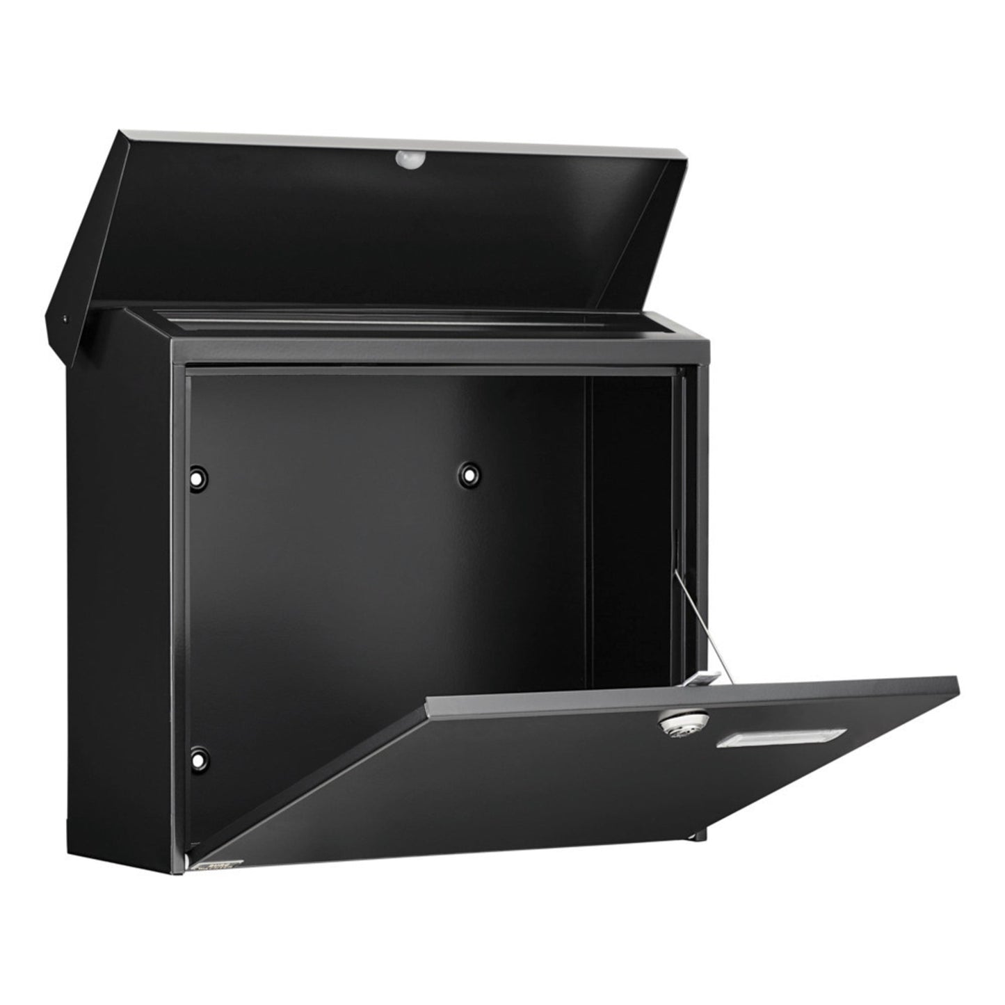 BURG-WÄCHTER Briefkasten Comfort 913 Ni 38 x 34 x 14,8 cm (B x H x T) Stahlblech schwarz, pulverbeschichtet