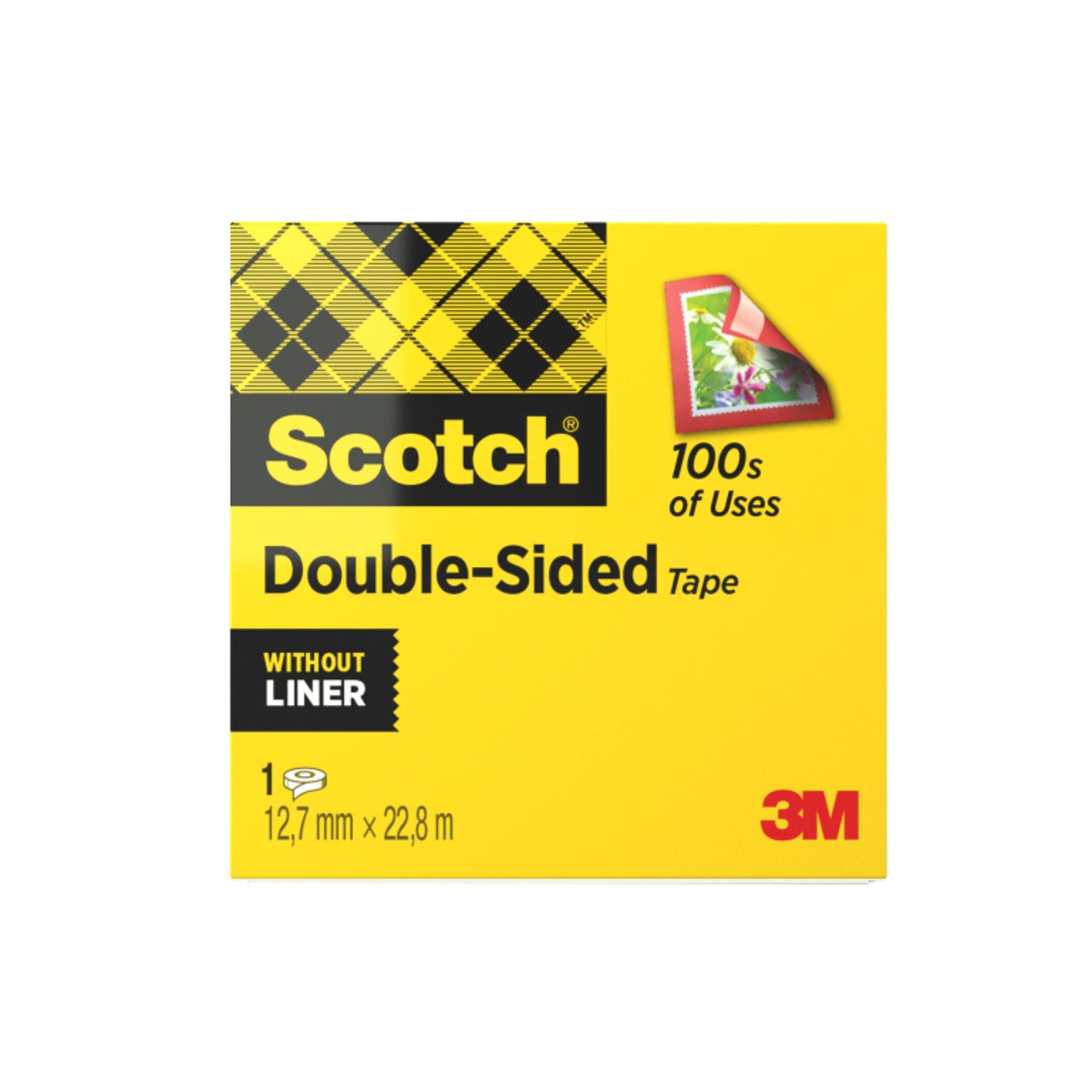 Scotch® Klebefilm 665 12 mm x 22,8 m (B x L) beidseitig klebend mit Lösungsmittel Zelluloseacetat transparent