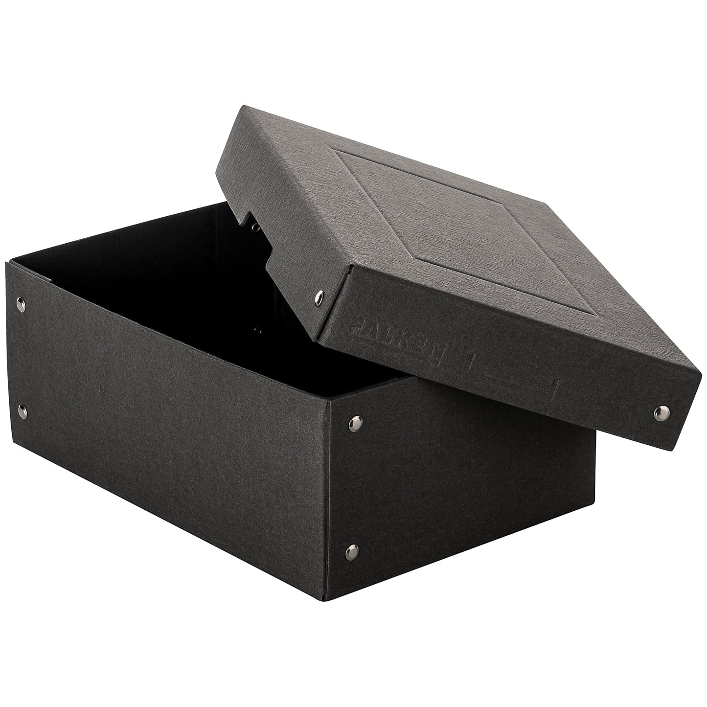 Falken Aufbewahrungsbox PureBox Black 18 x 10 x 25 cm (B x H x T) DIN A5 Pappe schwarz