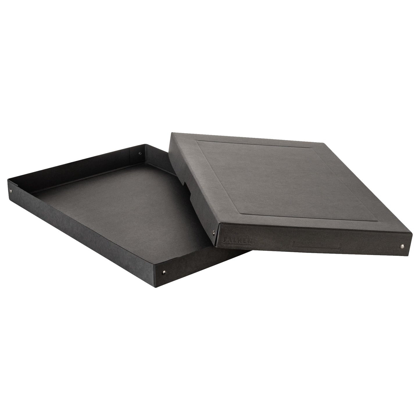 Falken Aufbewahrungsbox PureBox Black 32 x 4 x 44 cm (B x H x T) DIN A3 Pappe schwarz