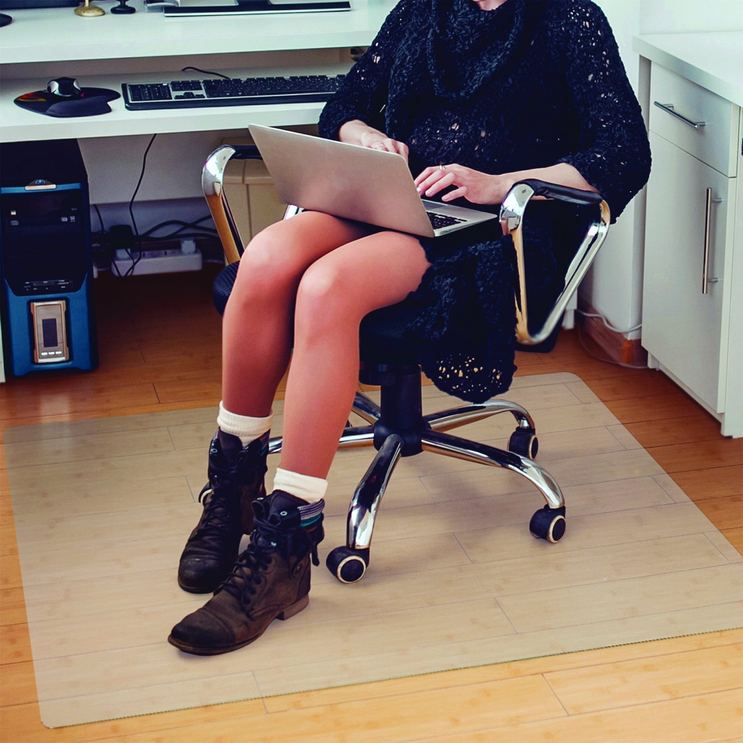 Cleartex Bodenschutzmatte advantagemat® Plus 75 x 118,5 cm (B x T) amorphes Polyethylenterephthalat (APET) transparent